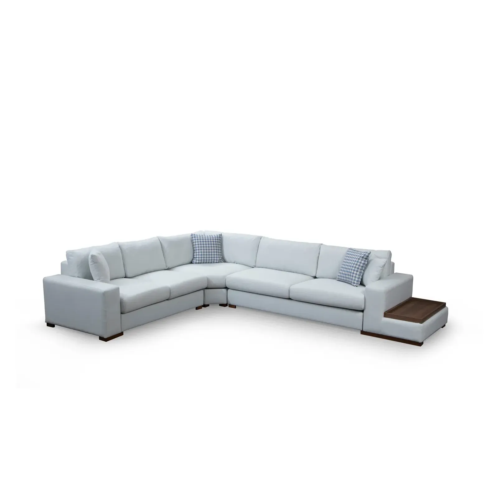 Loop Ecksofa in Weiß, 363x282 cm