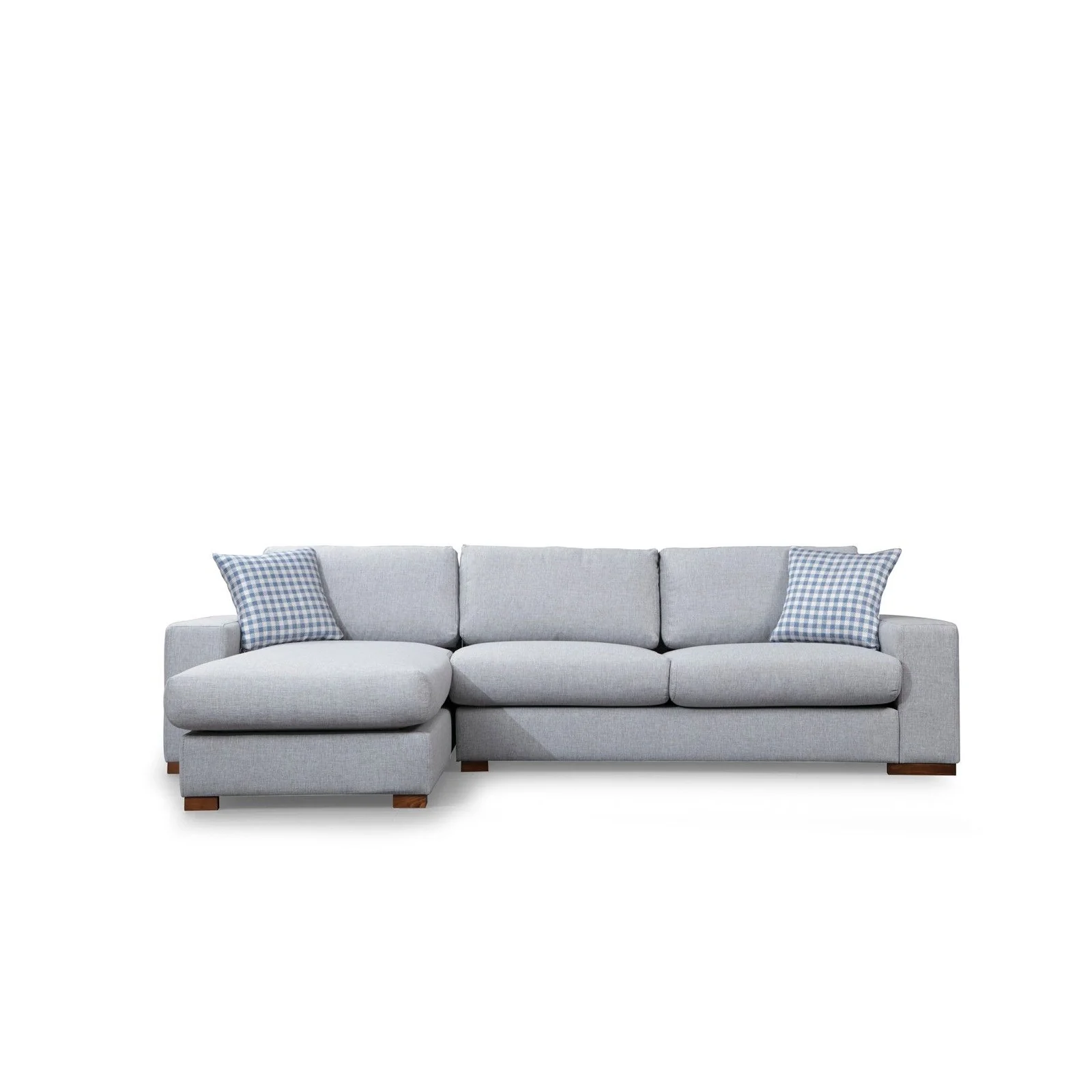 Loop Ecksofa, Linke Seite, in Hellgrau, 290x194 cm - Image 5