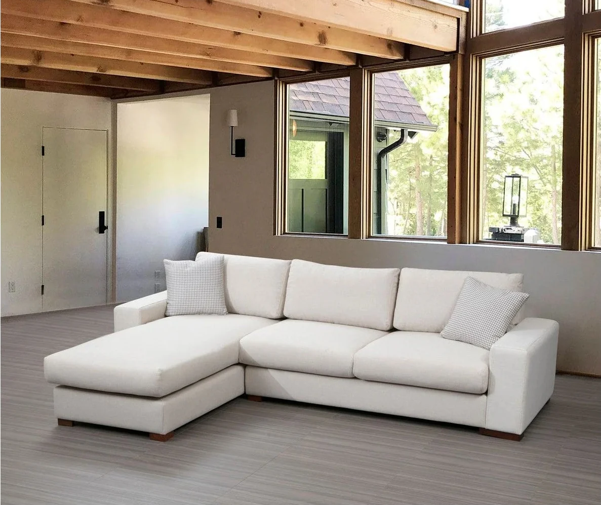 Loop Ecksofa, Linke Seite, in Weiß, 270x194 cm - Image 2