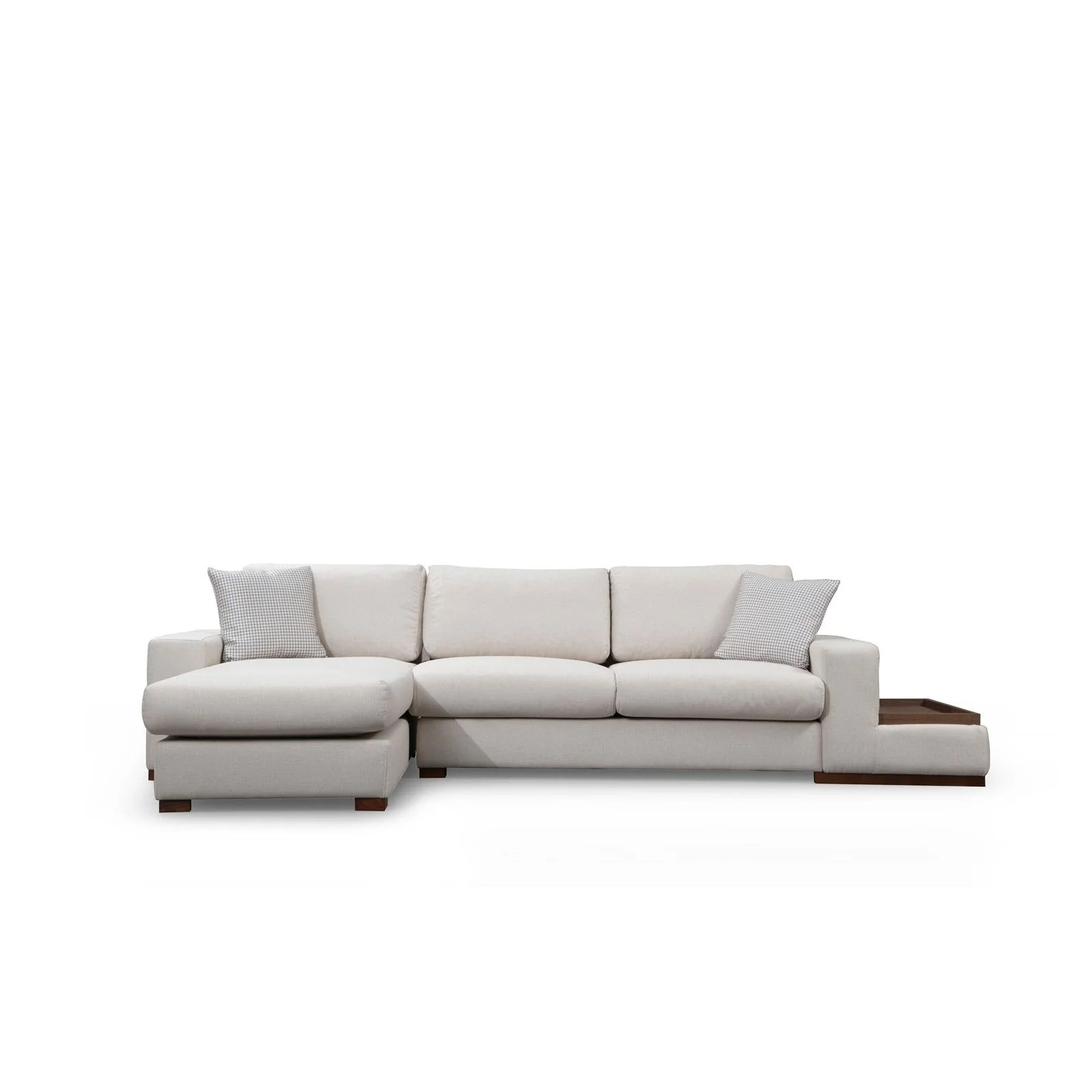 Loop Ecksofa, Linke Seite, in Weiß, 312x194 cm - Image 7