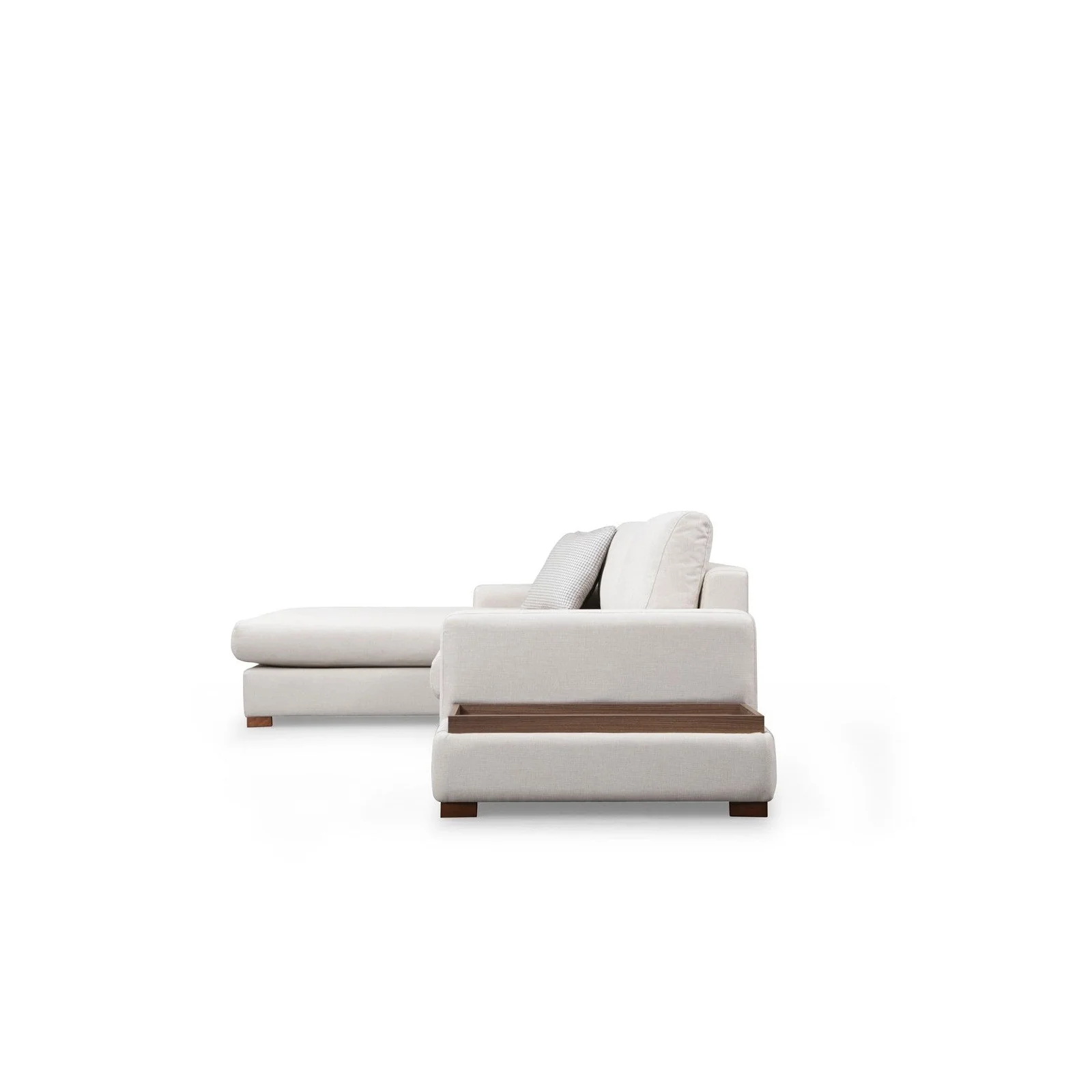 Loop Ecksofa, Linke Seite, in Weiß, 312x194 cm - Image 9