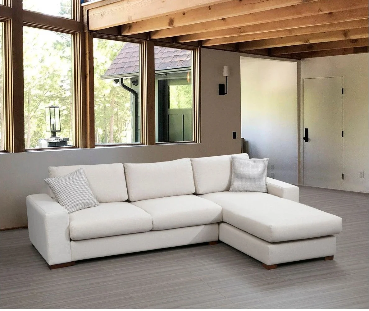 Loop Ecksofa, Rechte Seite, in Weiß, 270x194 cm - Image 2