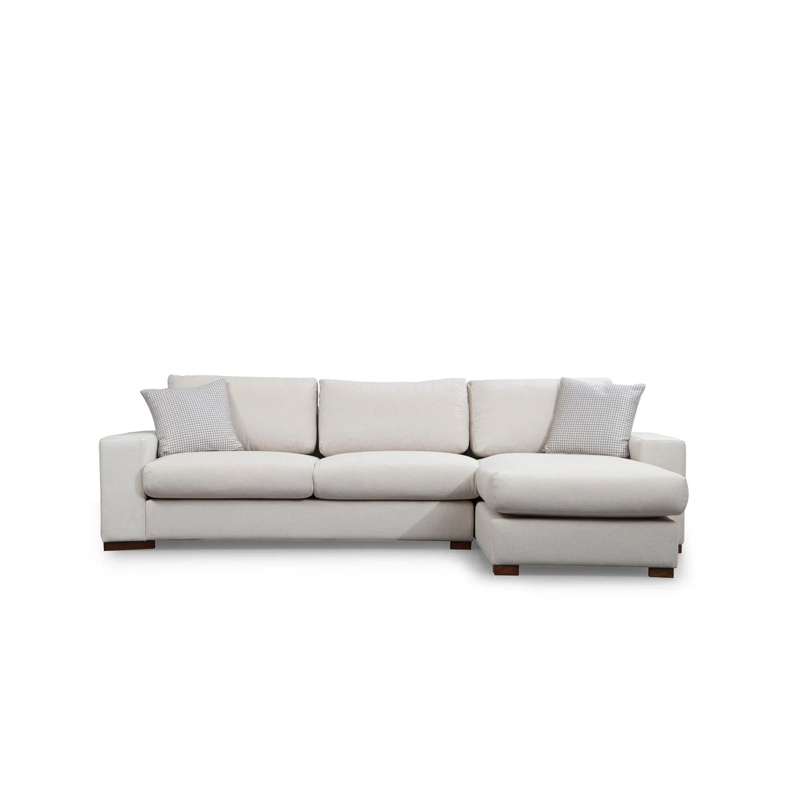 Loop Ecksofa, Rechte Seite, in Weiß, 270x194 cm - Image 8
