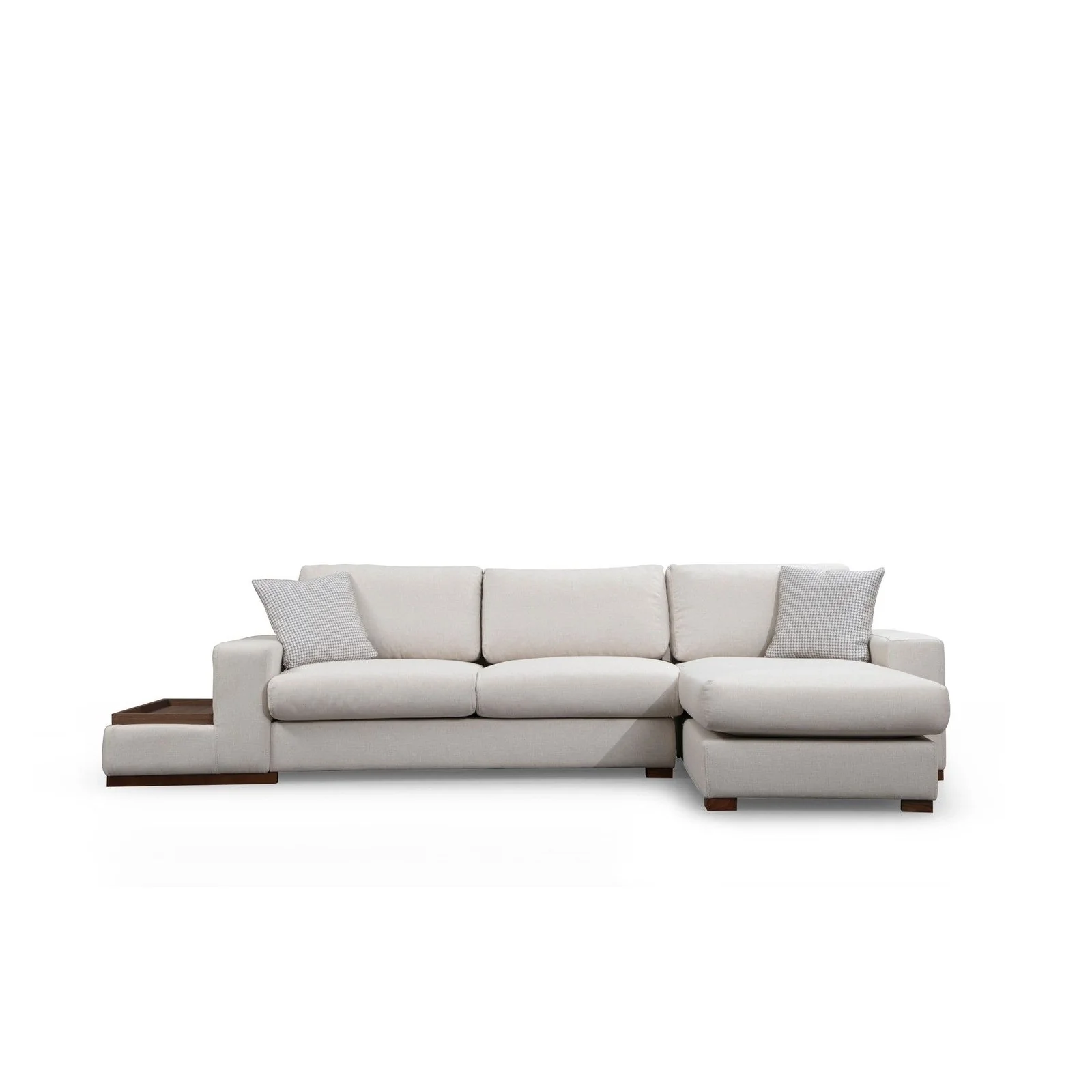 Loop Ecksofa, Rechte Seite, in Weiß, 312x194 cm - Image 8