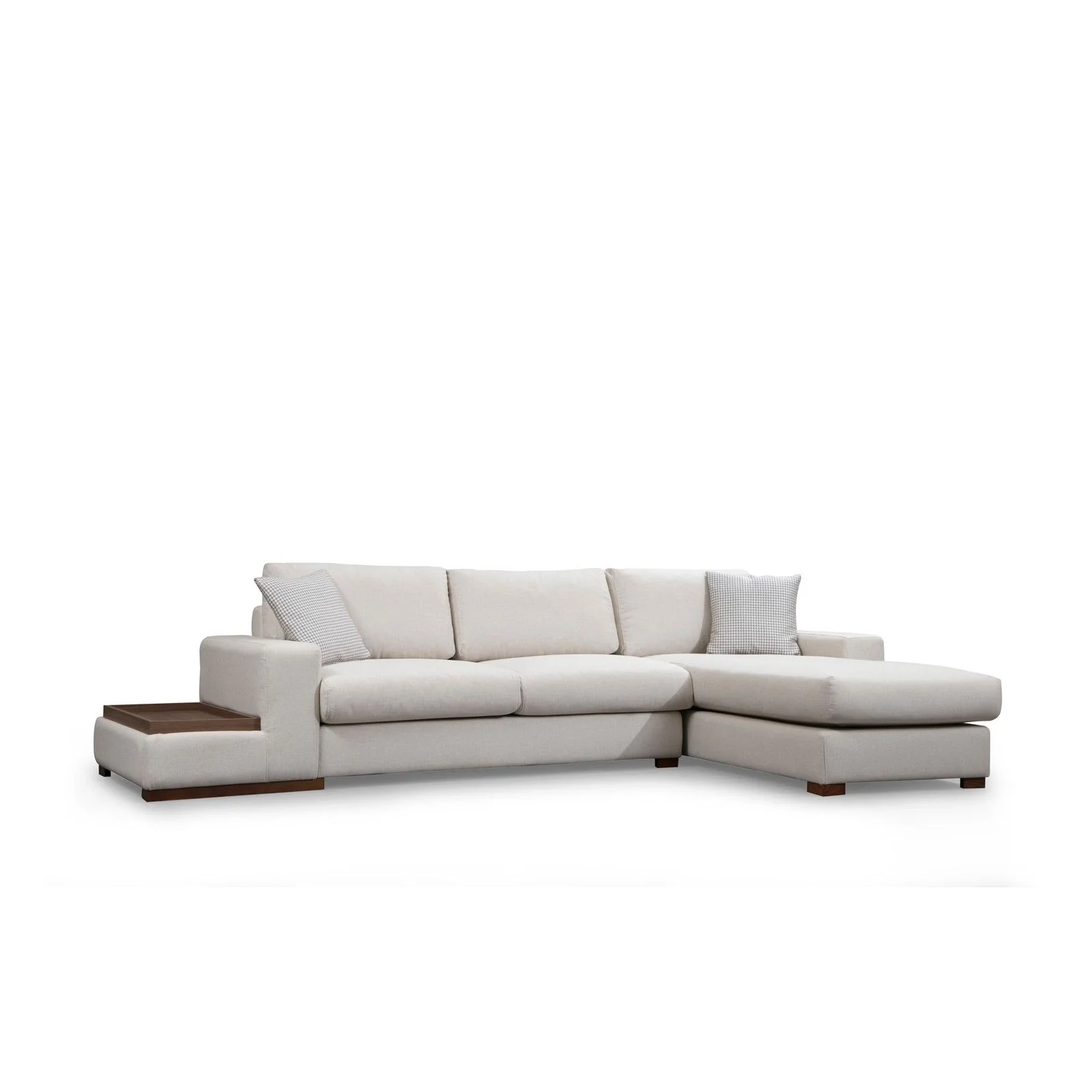 Loop Ecksofa, Rechte Seite, in Weiß, 312x194 cm - Image 9