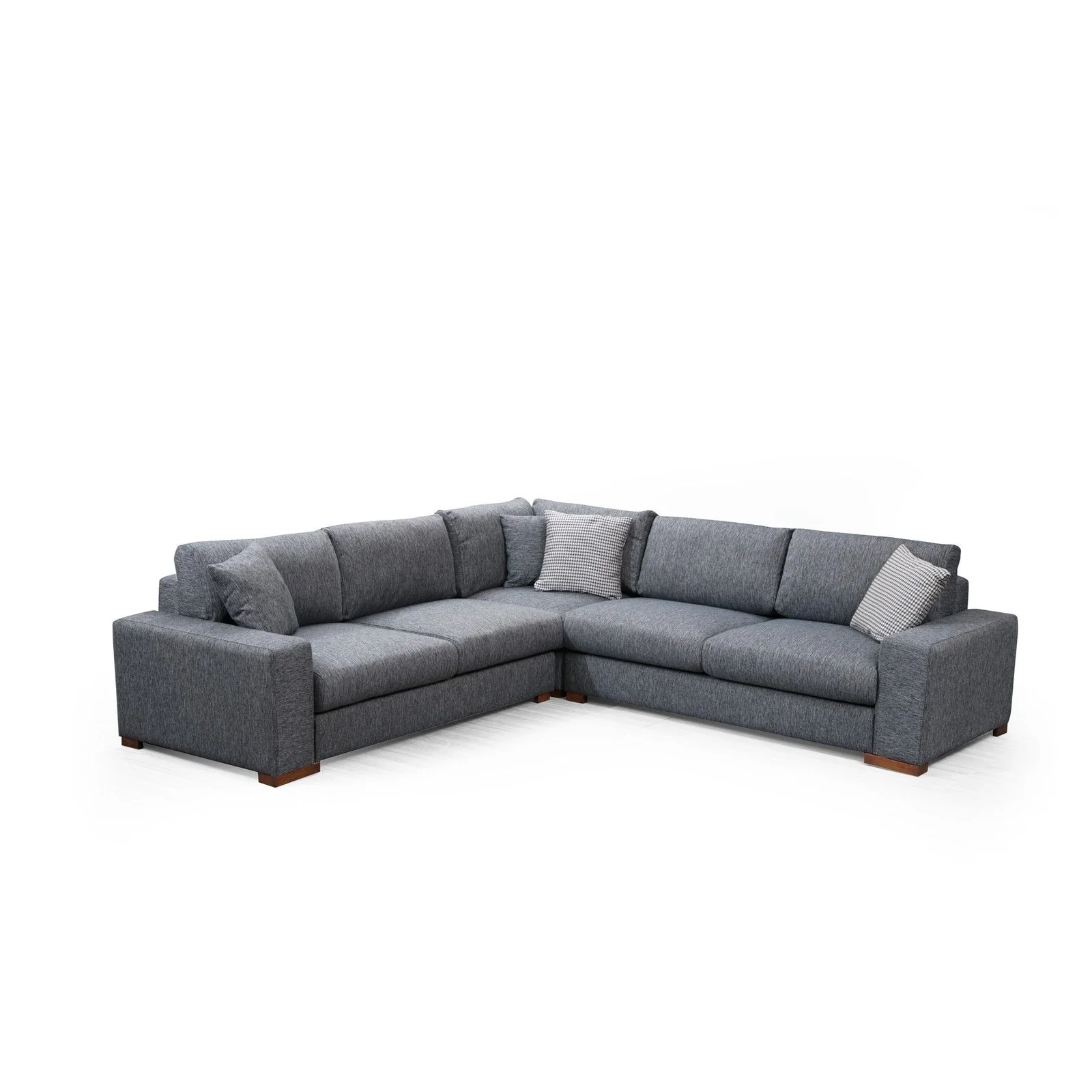 Loop Ecksofa, Symmetrisch, in Anthrazit, 282x282 cm