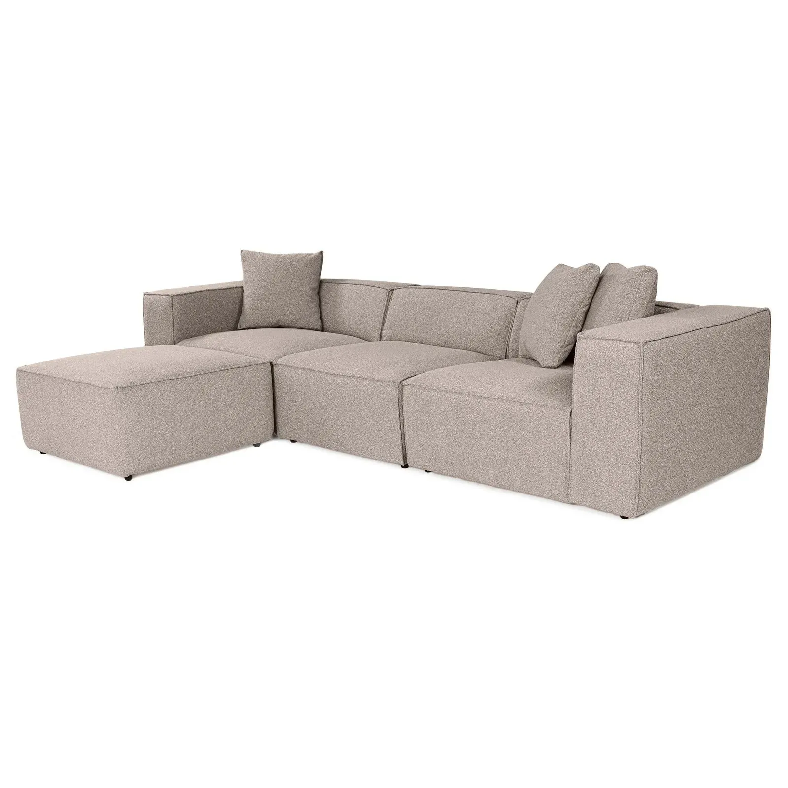 Lora Ecksofa aus Leinen, Rechte Seite, 303x193 cm - Image 14
