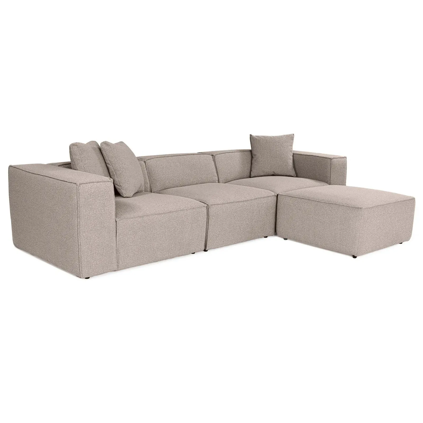 Lora Ecksofa aus Leinen, Rechte Seite, 303x193 cm - Image 16