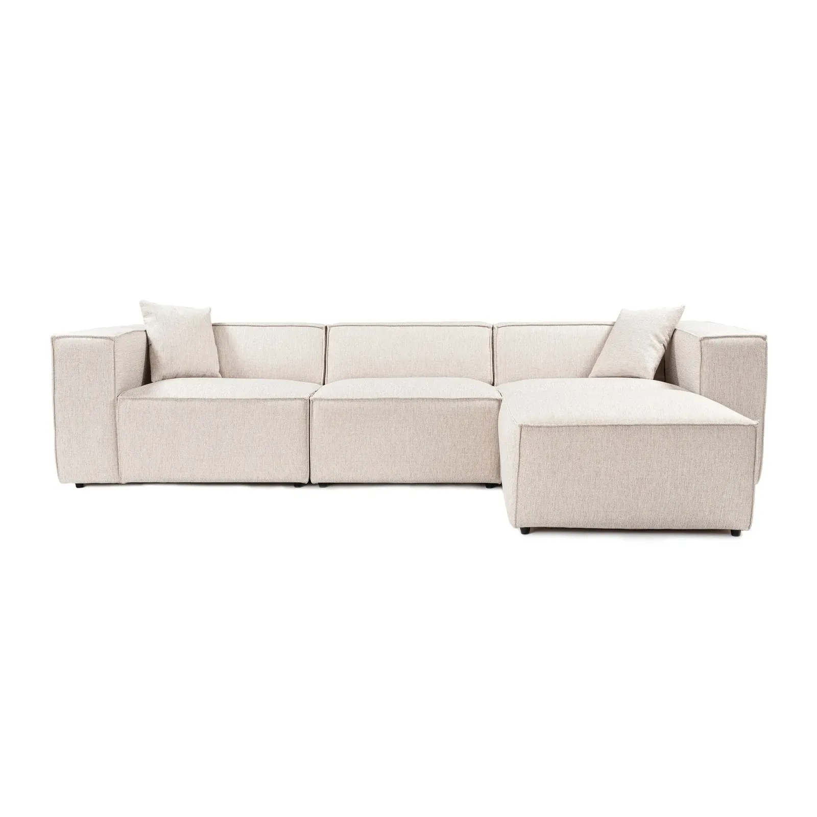 Lora Ecksofa aus Leinen, Rechte Seite, 303x193 cm - Image 24