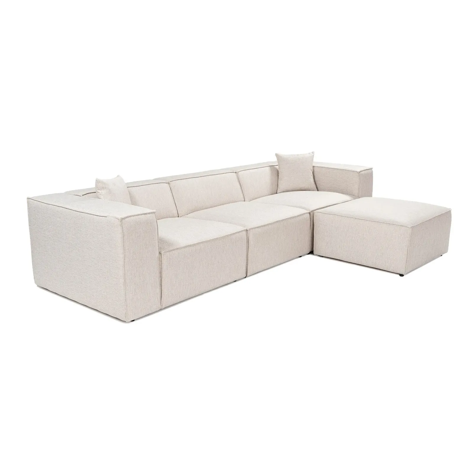 Lora Ecksofa aus Leinen, Rechte Seite, 303x193 cm - Image 30