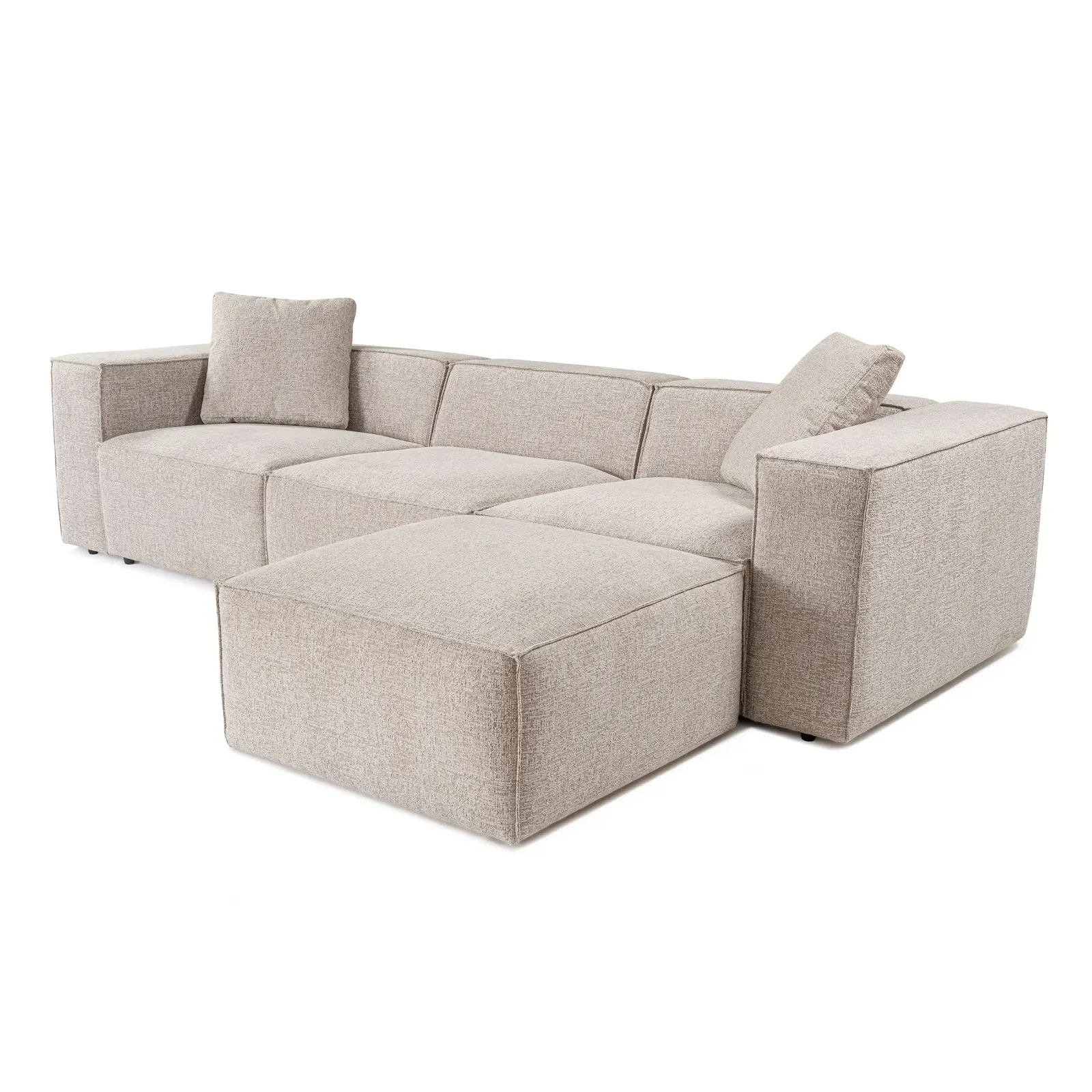 Lora Ecksofa aus Leinen, Rechte Seite, 303x193 cm - Image 4