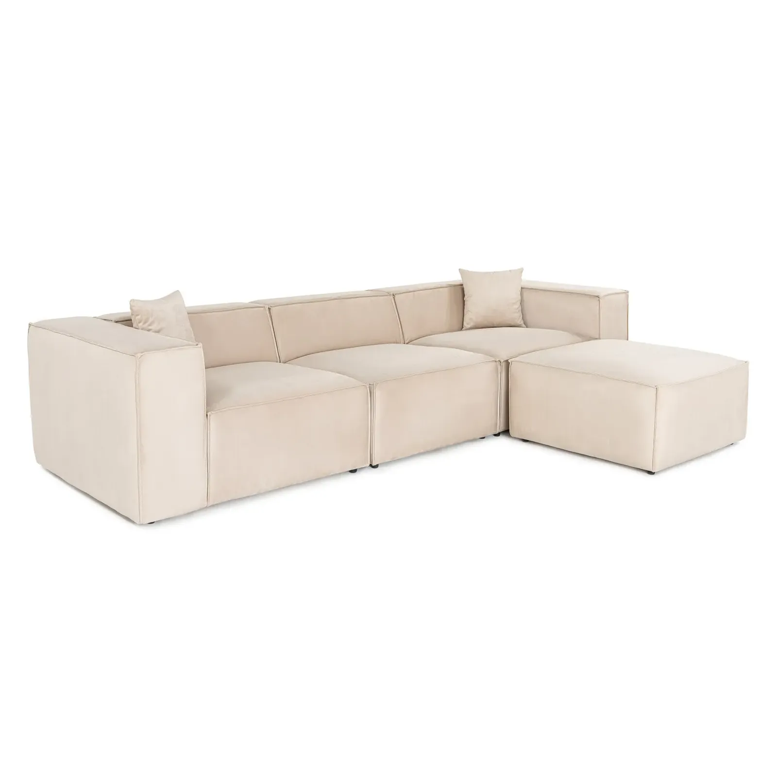 Lora Ecksofa aus Leinen, Rechte Seite, 303x193 cm - Image 48