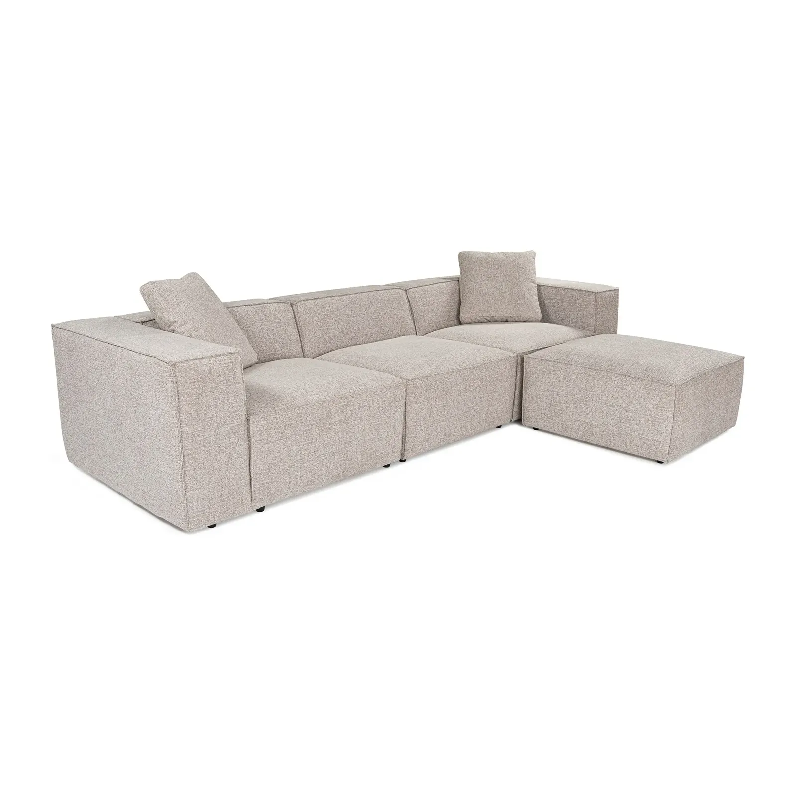 Lora Ecksofa aus Leinen, Rechte Seite, 303x193 cm - Image 6