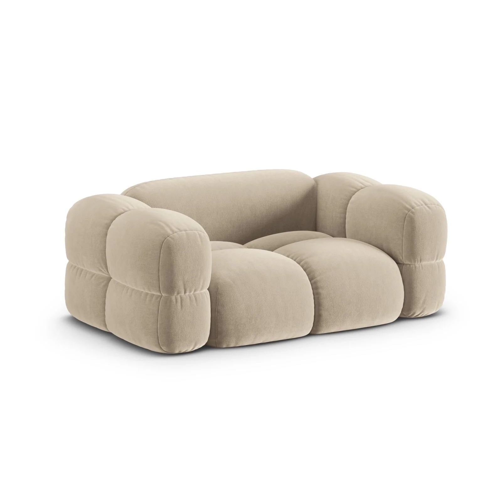 Loretto 2-Sitzer Sofa aus Samt oder Strukturstoff, 180x100 cm - Image 4