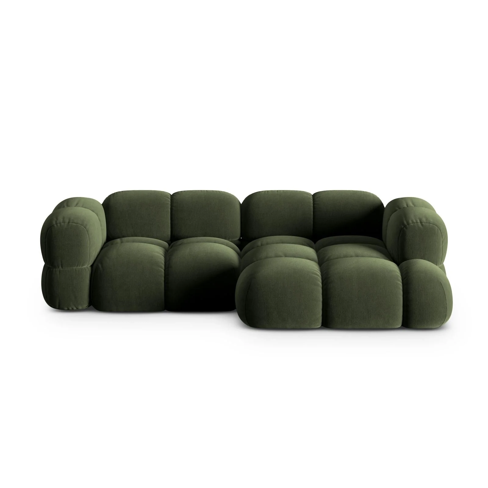 Loretto 3-Sitzer Ecksofa, Rechte Seite, aus Samt oder Strukturstoff, 250x147x68 cm - Image 22