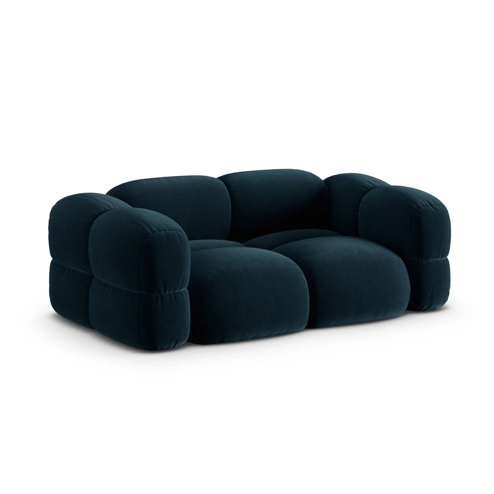 Loretto 3-Sitzer Sofa aus Samt oder Strukturstoff, 210x100x68 cm - Image 32