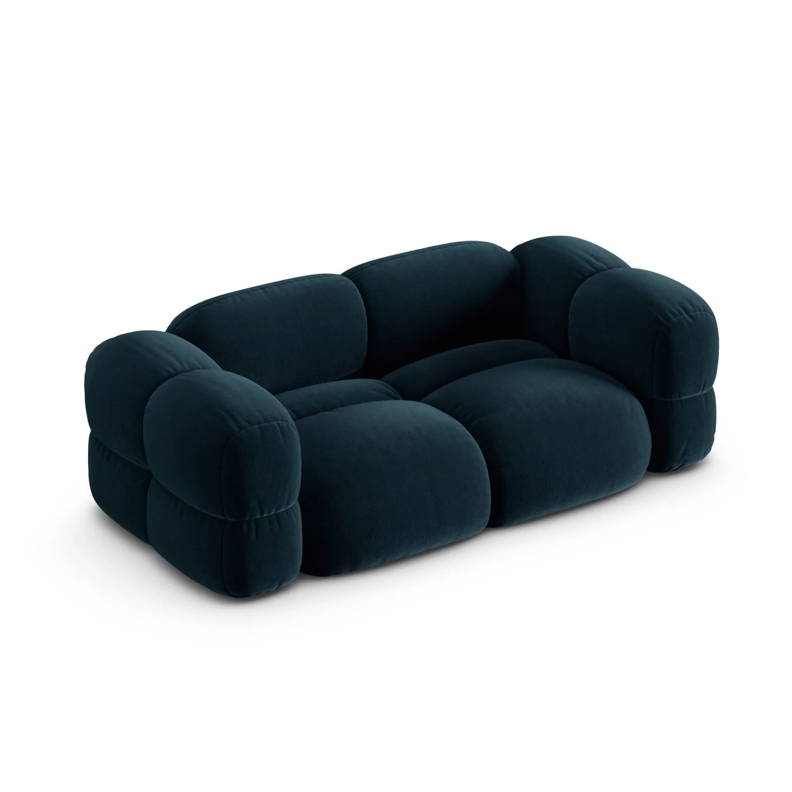 Loretto 3-Sitzer Sofa aus Samt oder Strukturstoff, 210x100x68 cm - Image 33