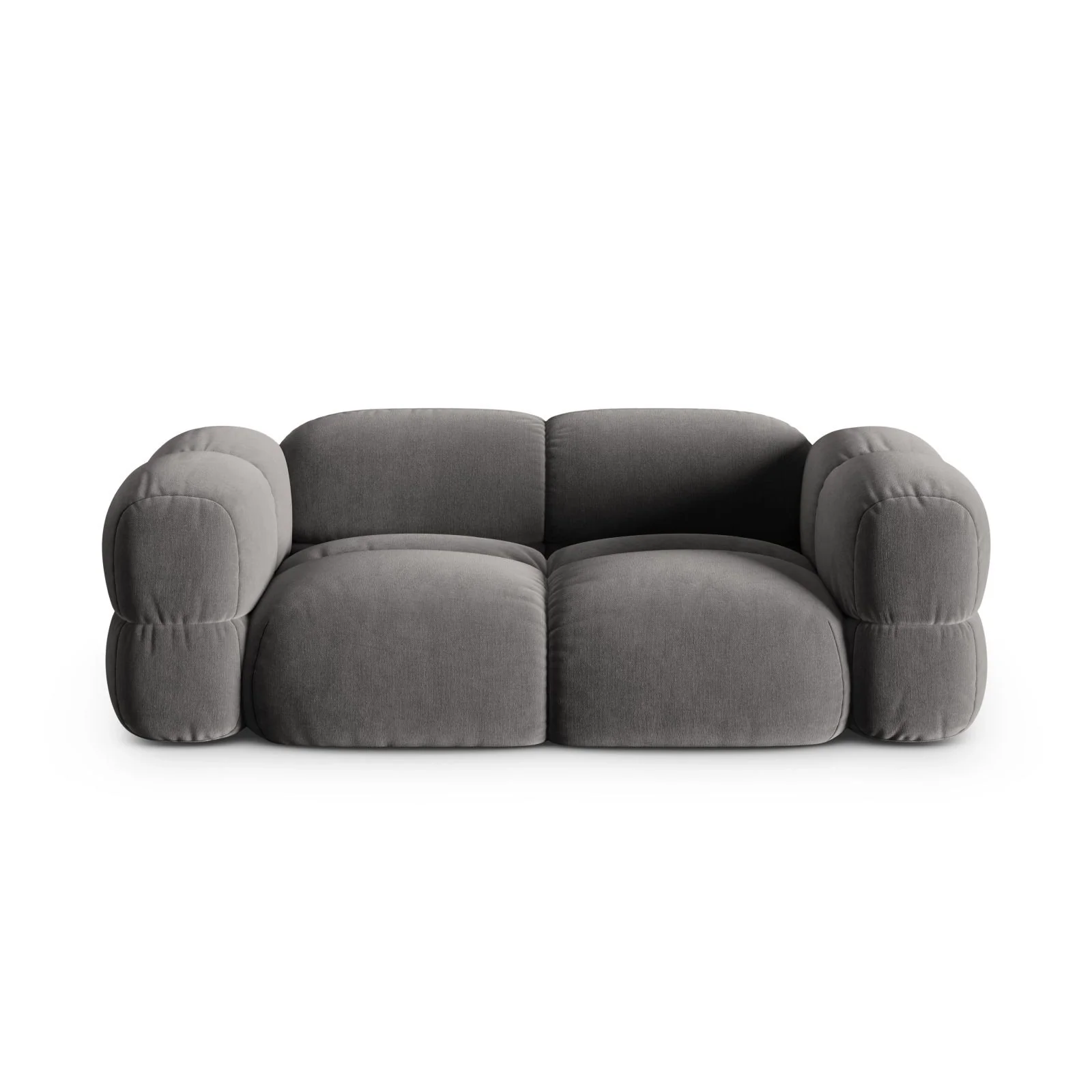 Loretto 3-Sitzer Sofa aus Samt oder Strukturstoff, 210x100x68 cm - Image 36