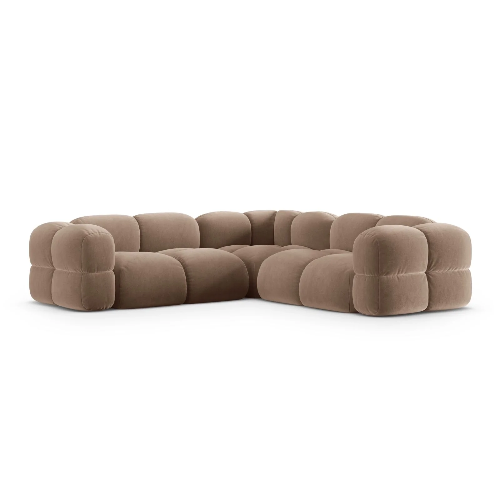 Loretto 4-Sitzer Ecksofa, symmetrisch, aus Samt oder Strukturstoff, 250x250x68 cm - Image 12