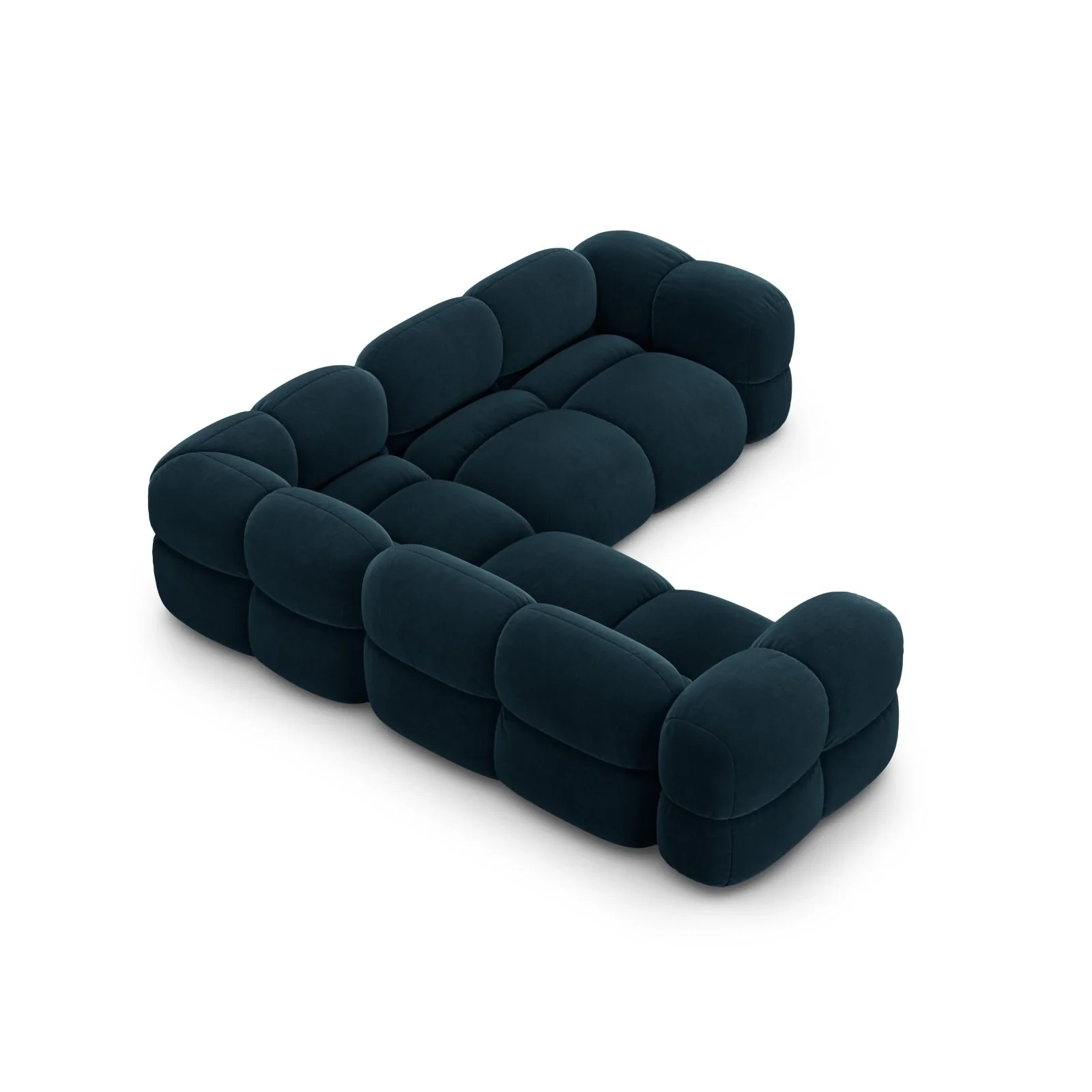Loretto 4-Sitzer Ecksofa, symmetrisch, aus Samt oder Strukturstoff, 250x250x68 cm - Image 34