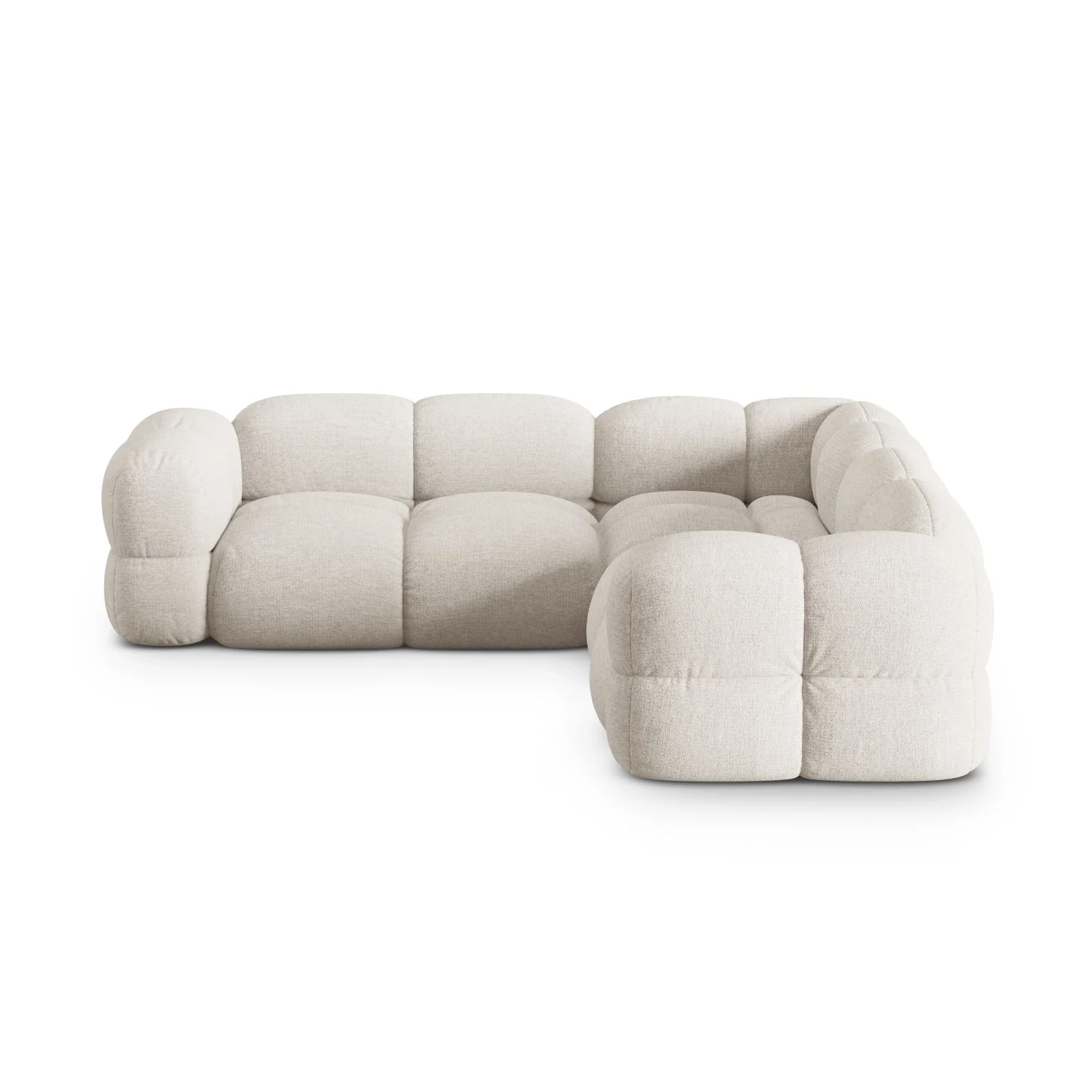 Loretto 4-Sitzer Ecksofa, symmetrisch, aus Samt oder Strukturstoff, 250x250x68 cm - Image 46