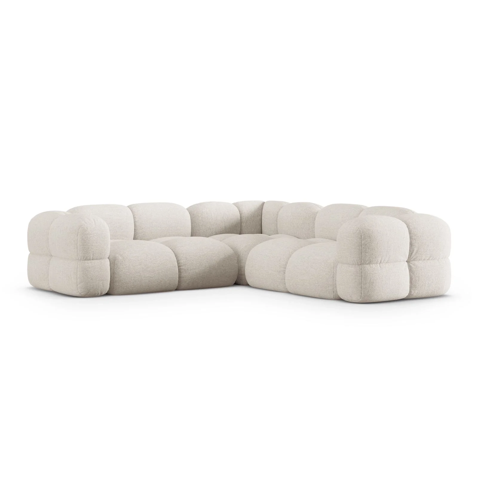 Loretto 4-Sitzer Ecksofa, symmetrisch, aus Samt oder Strukturstoff, 250x250x68 cm - Image 47