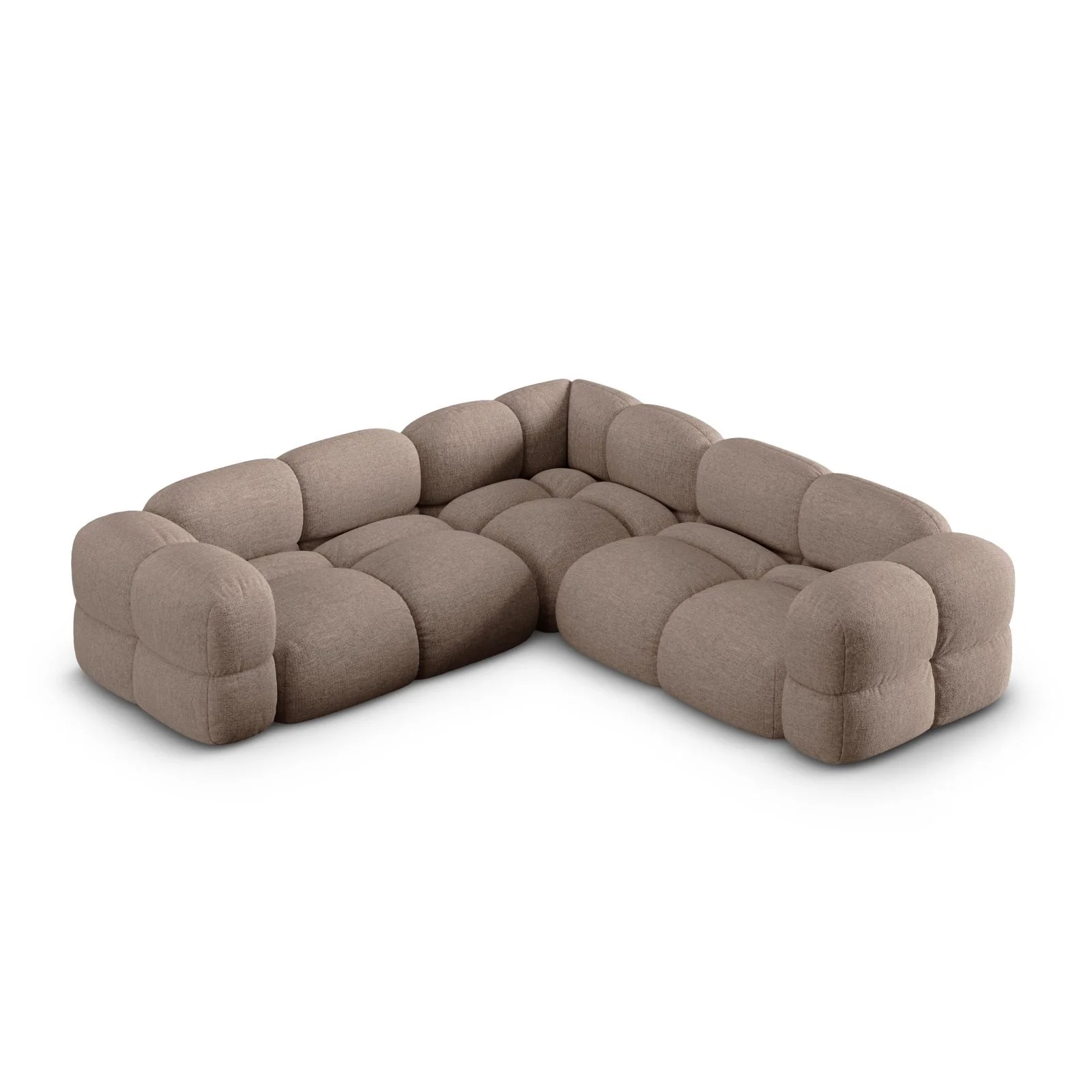 Loretto 4-Sitzer Ecksofa, symmetrisch, aus Samt oder Strukturstoff, 250x250x68 cm - Image 50
