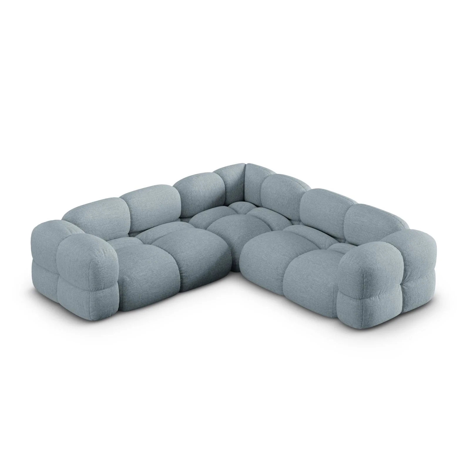 Loretto 4-Sitzer Ecksofa, symmetrisch, aus Samt oder Strukturstoff, 250x250x68 cm - Image 64
