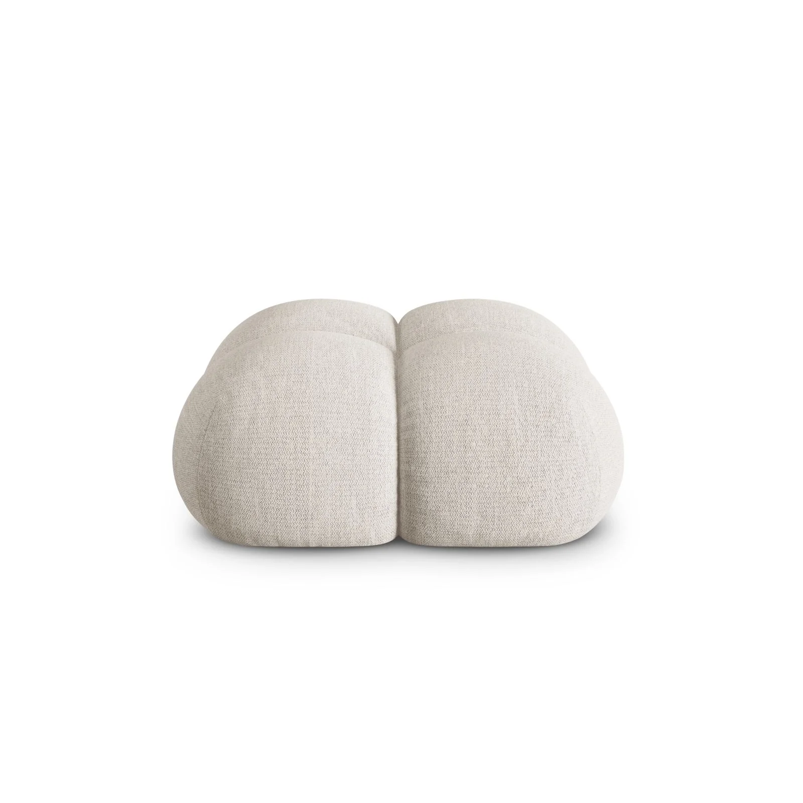 Loretto Pouf aus Samt oder Strukturstoff, 90x90x40 cm - Image 31