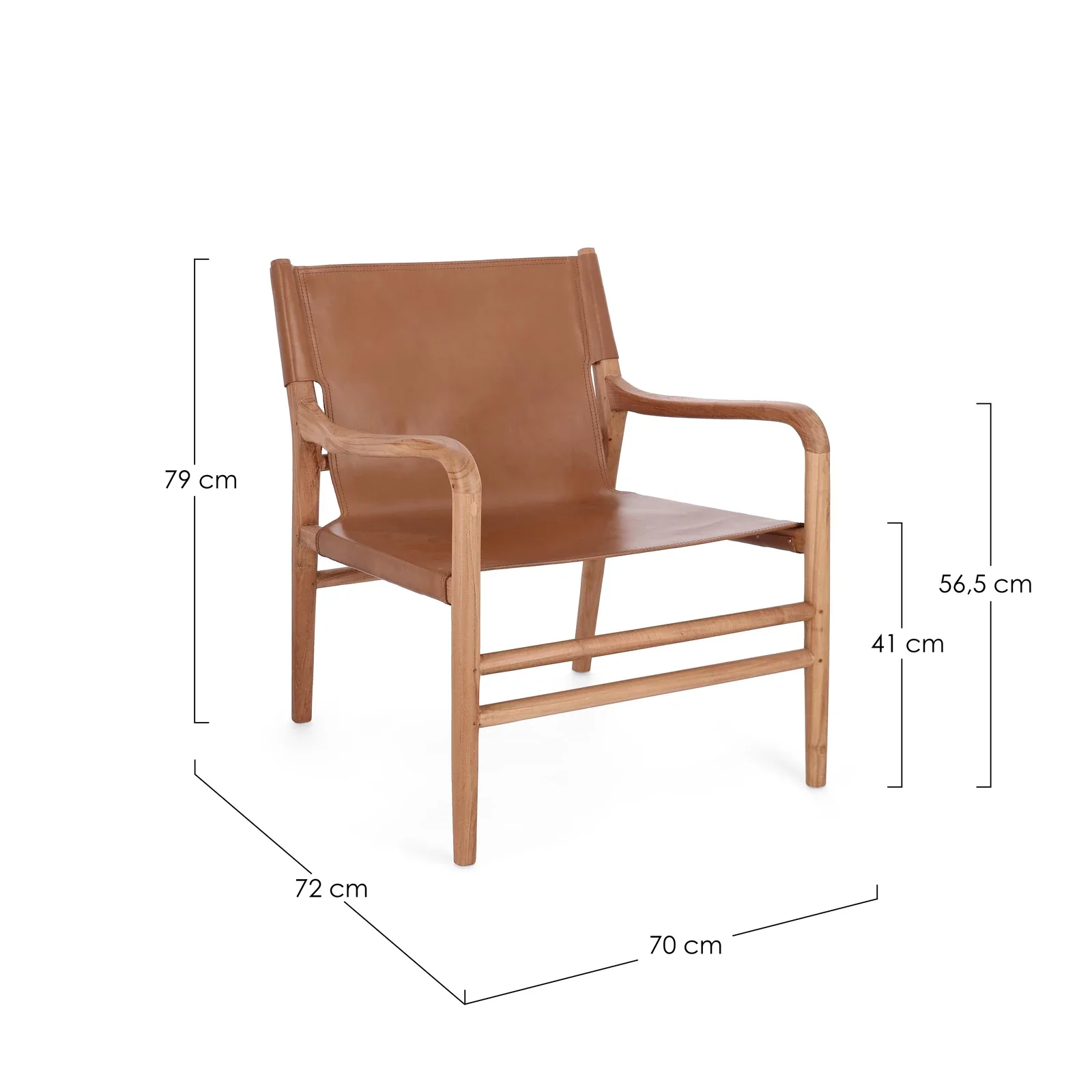 Lounge-Sessel Caroline Cognac - Image 6