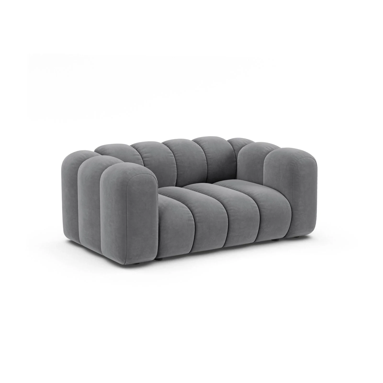 Lupine 2-Sitzer Sofa aus Samt, Boucle oder Chenille, 170x95 cm - Image 70