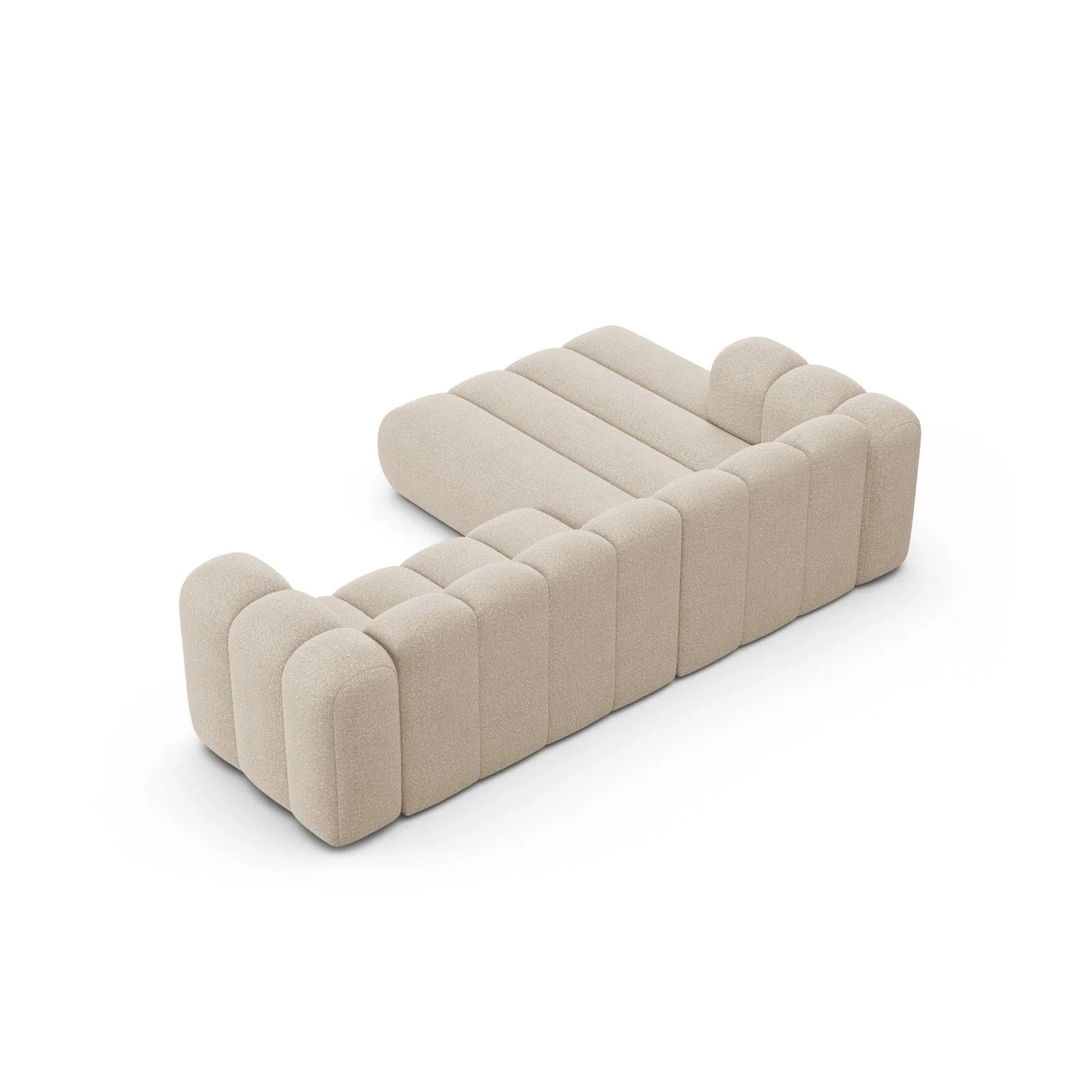 Lupine Modulares 4-Sitzer Ecksofa, Linke Seite, aus Samt, Chenille oder Boucle, 260x177 cm - Image 9