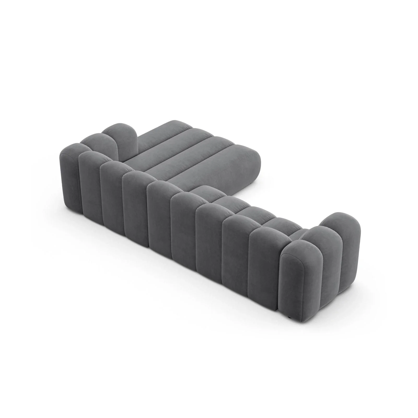 Lupine Modulares 4-Sitzer Ecksofa, Rechte Seite, aus Samt, Chenille oder Boucle, 290x177 cm - Image 108