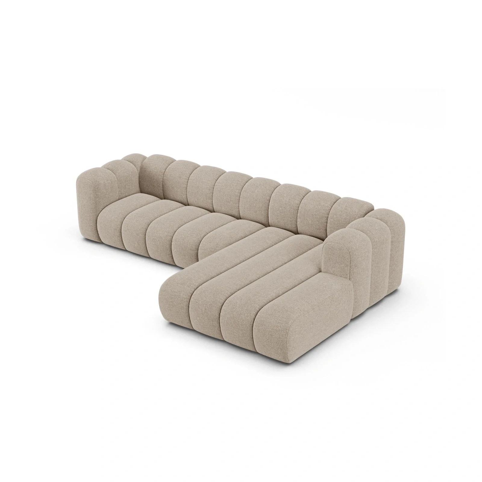 Lupine Modulares 4-Sitzer Ecksofa, Rechte Seite, aus Samt, Chenille oder Boucle, 290x177 cm - Image 48