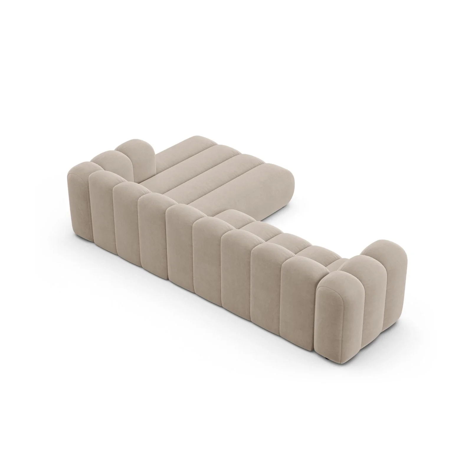 Lupine Modulares 4-Sitzer Ecksofa, Rechte Seite, aus Samt, Chenille oder Boucle, 290x177 cm - Image 90