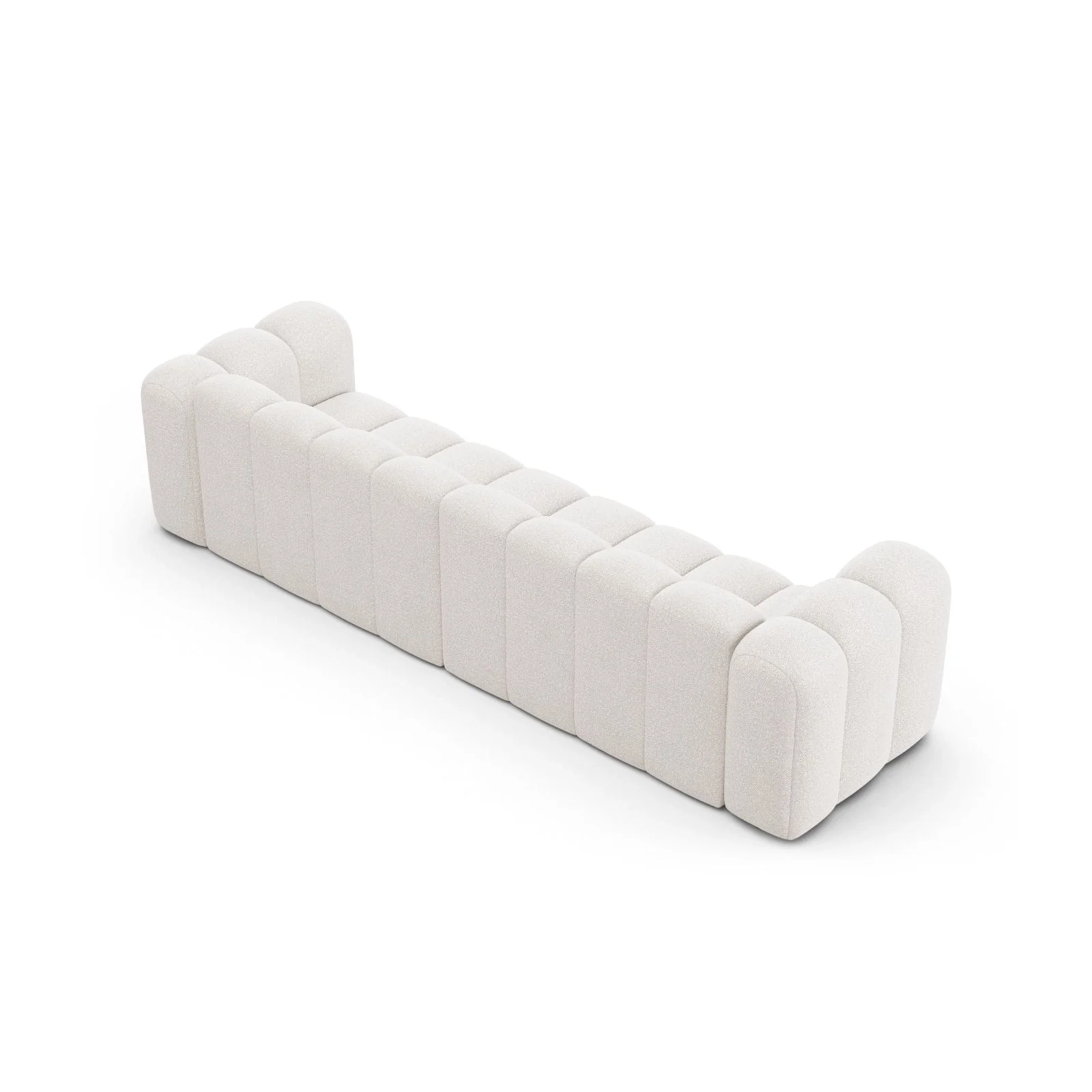 Lupine Modulares 4-Sitzer Sofa aus Samt, Chenille oder Boucle, 290x95x70 cm - Image 4
