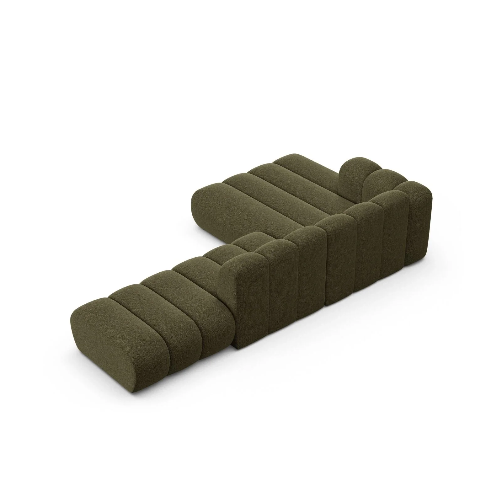 Lupine Modulares 5-Sitzer Ecksofa, Linke Seite, aus Samt, Chenille oder Boucle, 299x177 cm - Image 105