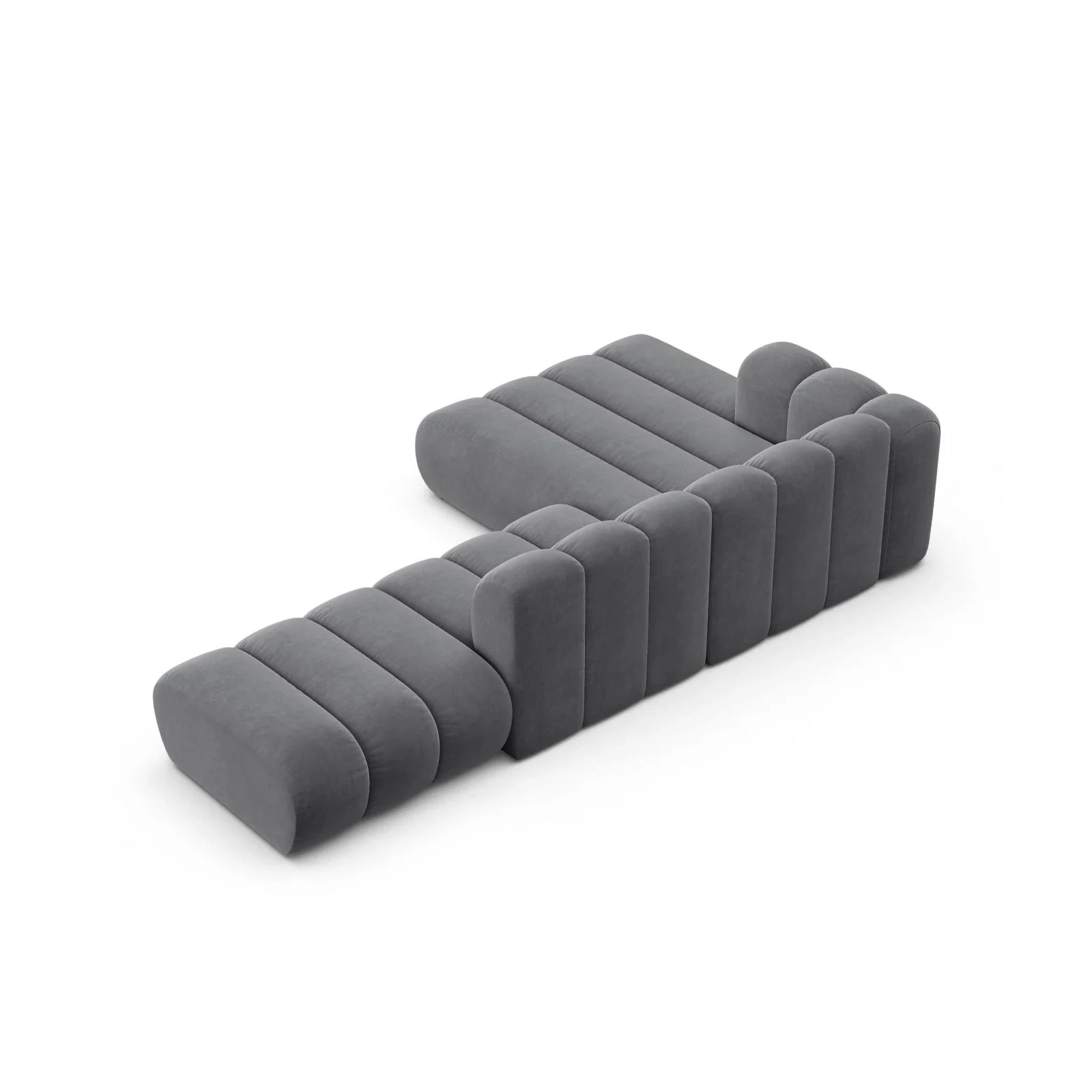 Lupine Modulares 5-Sitzer Ecksofa, Linke Seite, aus Samt, Chenille oder Boucle, 299x177 cm - Image 23