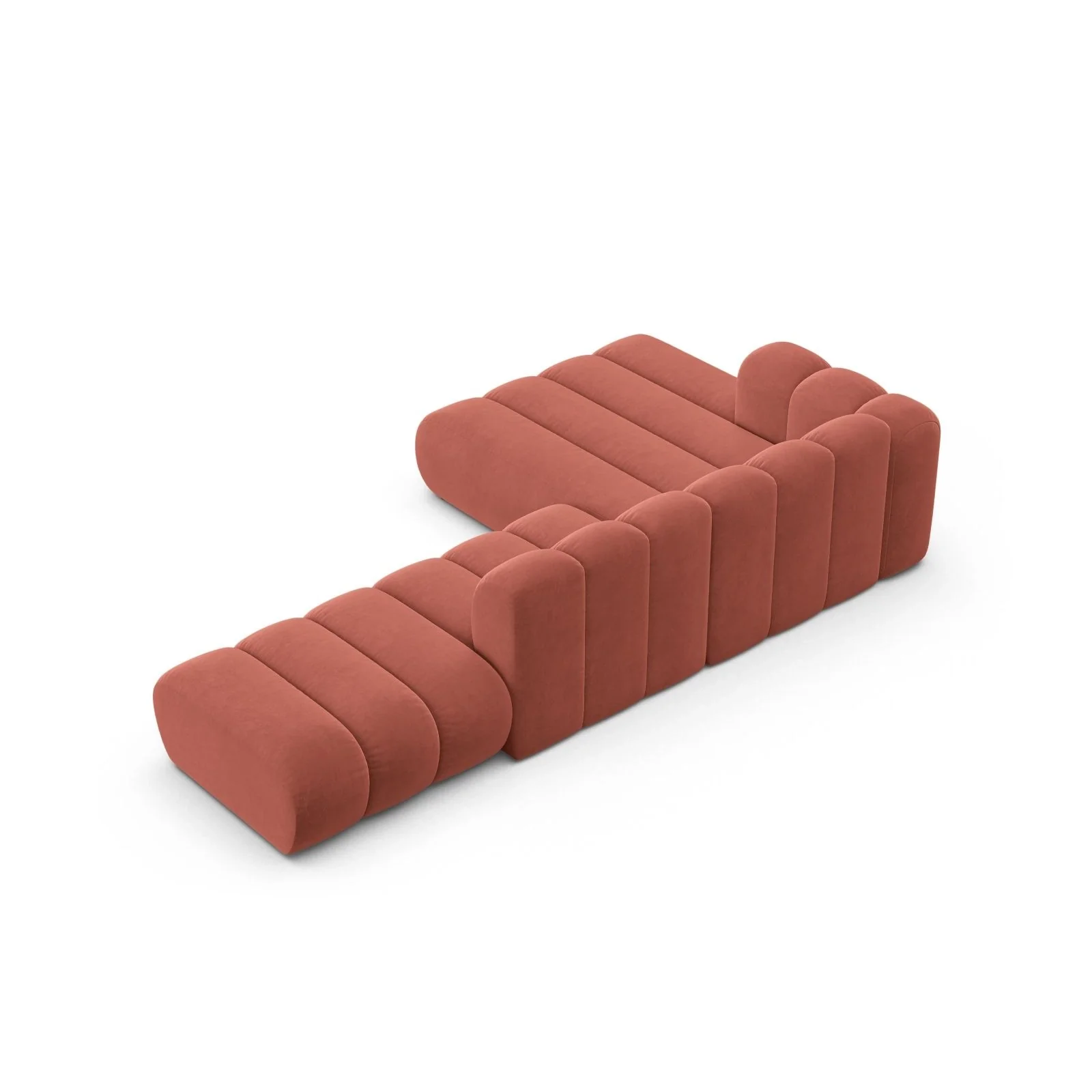 Lupine Modulares 5-Sitzer Ecksofa, Linke Seite, aus Samt, Chenille oder Boucle, 299x177 cm - Image 41