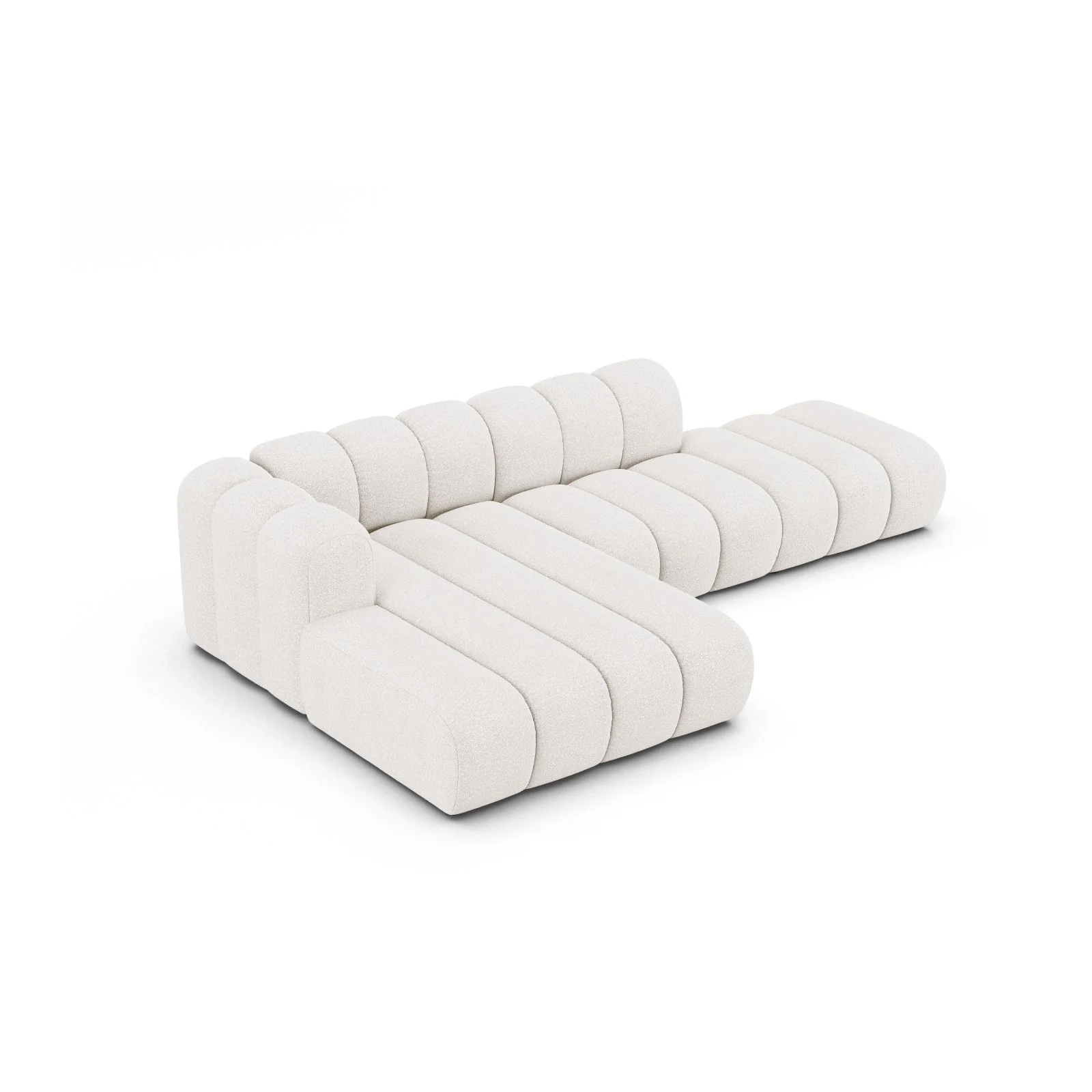 Lupine Modulares 5-Sitzer Ecksofa, Linke Seite, aus Samt, Chenille oder Boucle, 299x177 cm - Image 46