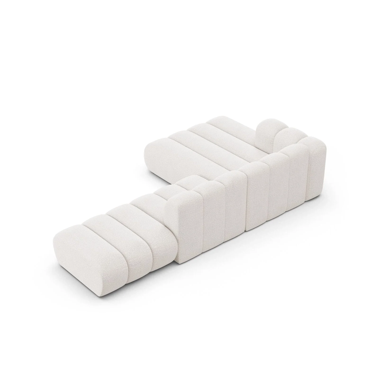 Lupine Modulares 5-Sitzer Ecksofa, Linke Seite, aus Samt, Chenille oder Boucle, 299x177 cm - Image 47