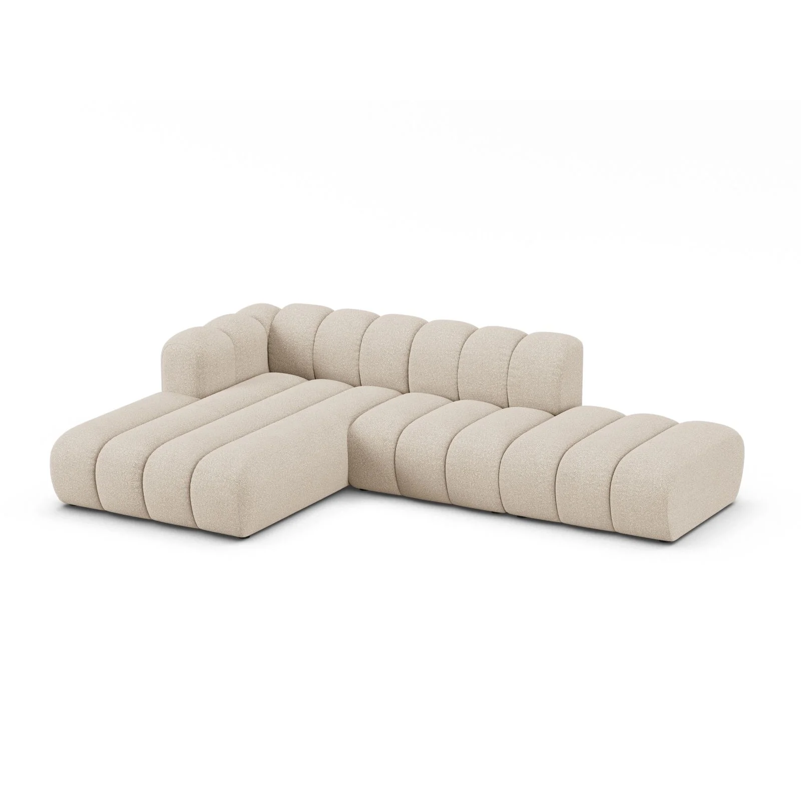 Lupine Modulares 5-Sitzer Ecksofa, Linke Seite, aus Samt, Chenille oder Boucle, 299x177 cm - Image 51