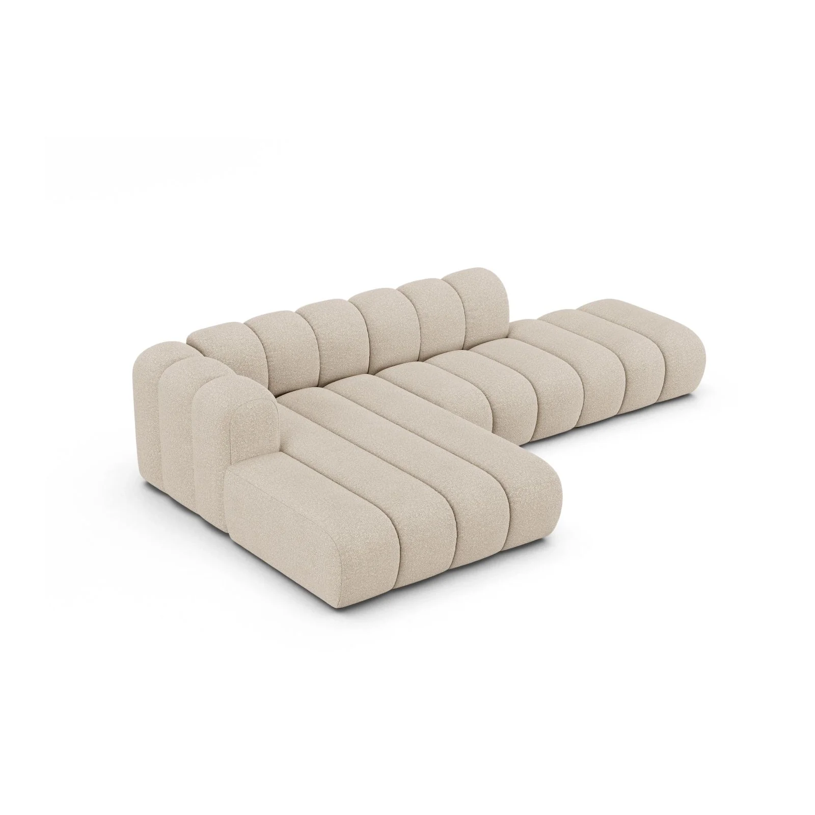 Lupine Modulares 5-Sitzer Ecksofa, Linke Seite, aus Samt, Chenille oder Boucle, 299x177 cm - Image 52