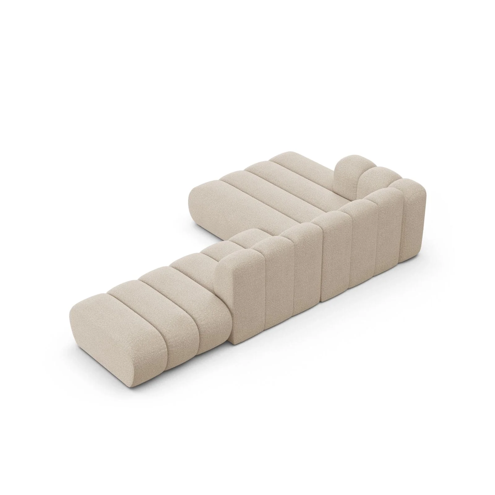 Lupine Modulares 5-Sitzer Ecksofa, Linke Seite, aus Samt, Chenille oder Boucle, 299x177 cm - Image 53
