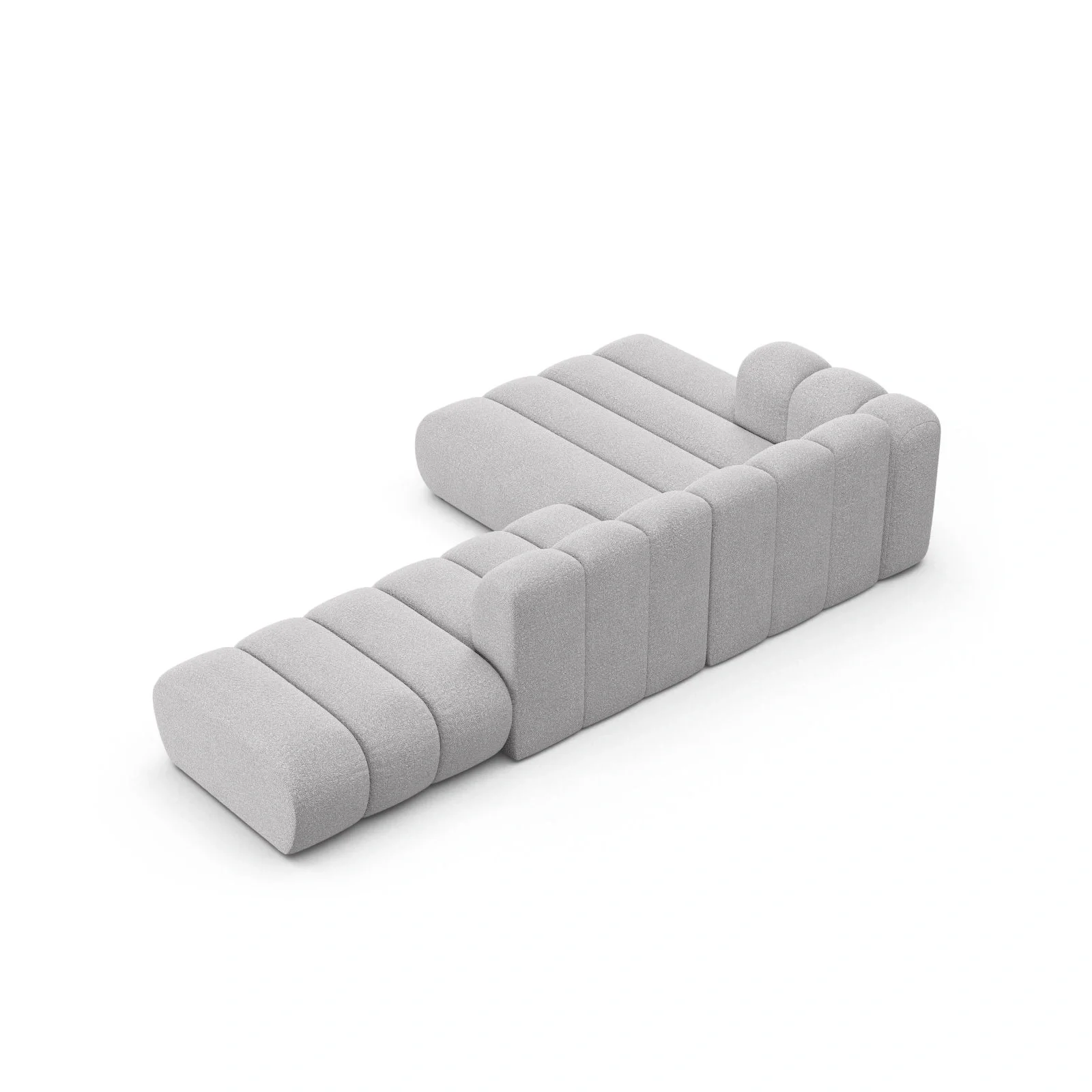 Lupine Modulares 5-Sitzer Ecksofa, Linke Seite, aus Samt, Chenille oder Boucle, 299x177 cm - Image 65
