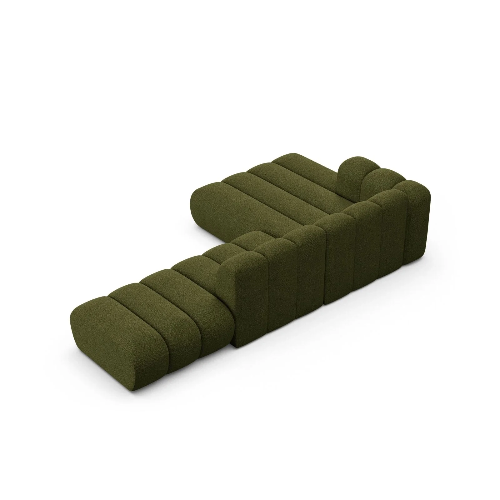 Lupine Modulares 5-Sitzer Ecksofa, Linke Seite, aus Samt, Chenille oder Boucle, 299x177 cm - Image 77