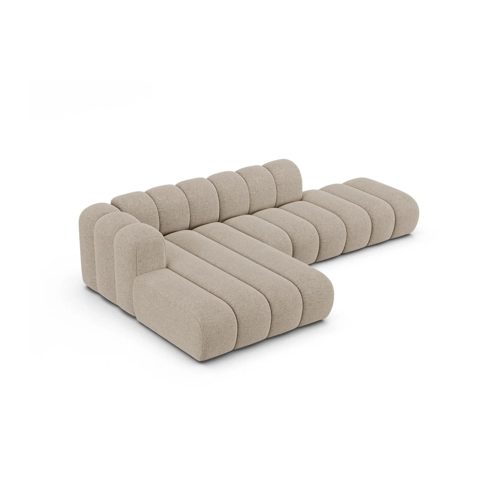 Lupine Modulares 5-Sitzer Ecksofa, Linke Seite, aus Samt, Chenille oder Boucle, 299x177 cm - Image 90