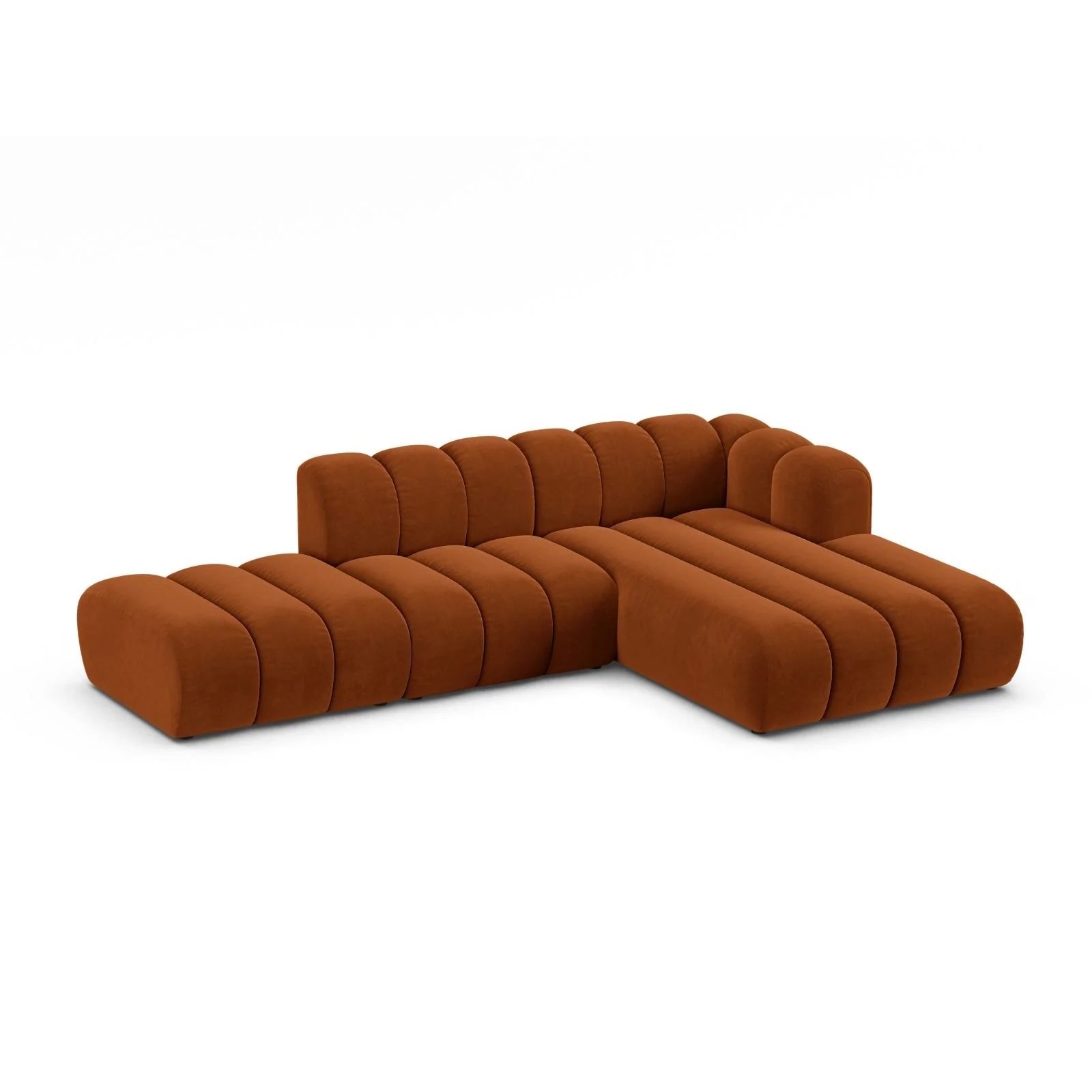 Lupine Modulares 5-Sitzer Ecksofa, Rechte Seite, aus Samt, Chenille oder Boucle, 299x177 cm - Image 15