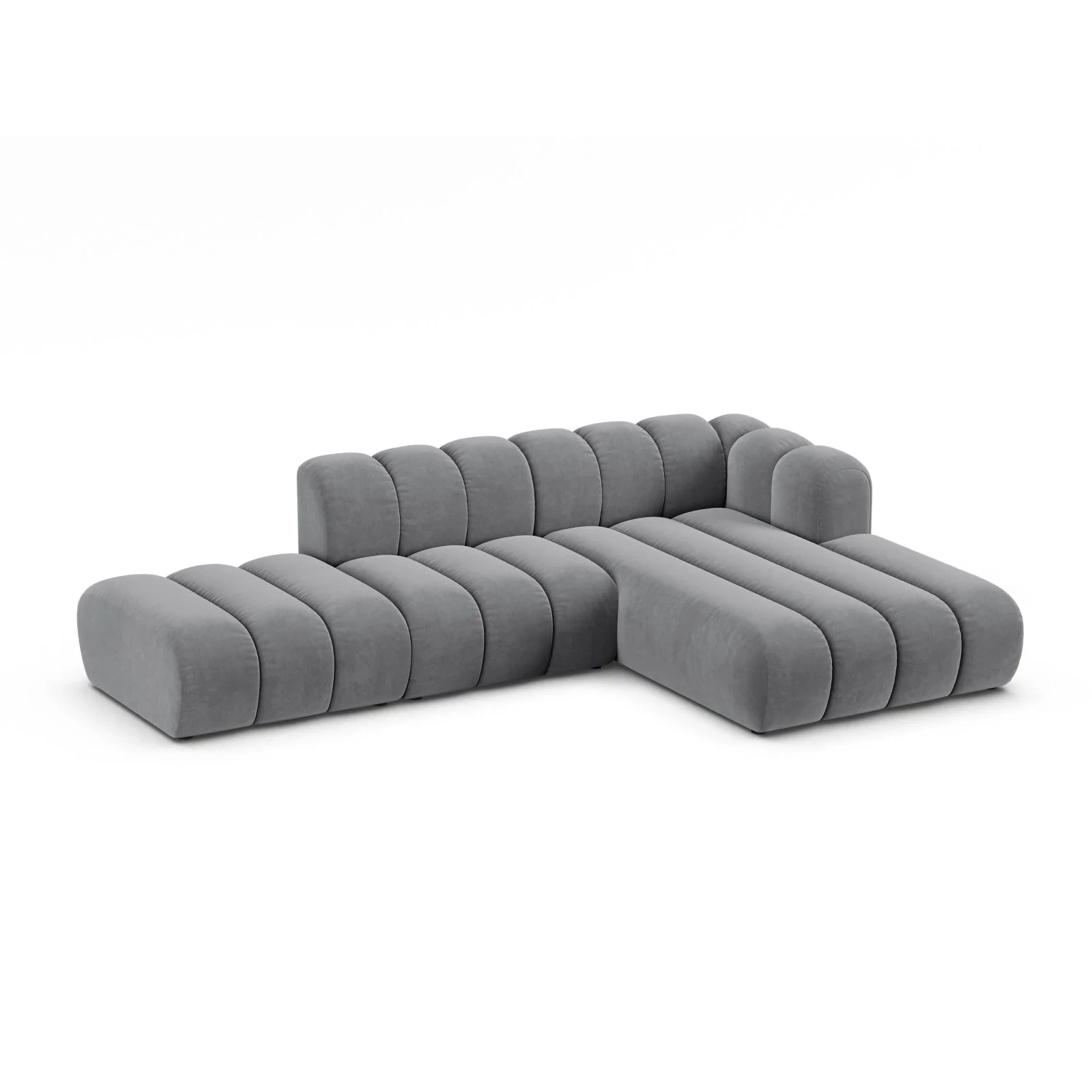 Lupine Modulares 5-Sitzer Ecksofa, Rechte Seite, aus Samt, Chenille oder Boucle, 299x177 cm - Image 21