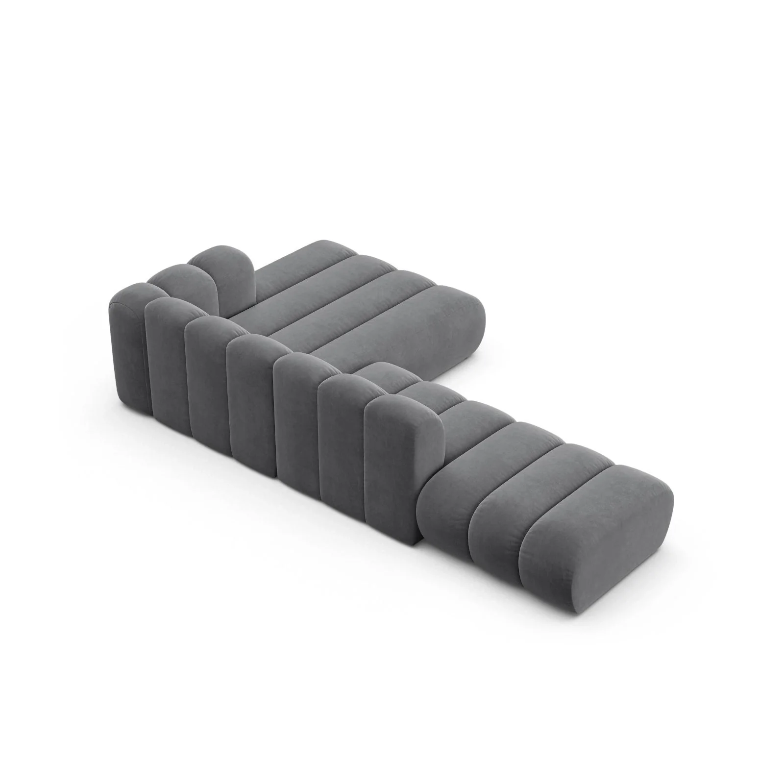 Lupine Modulares 5-Sitzer Ecksofa, Rechte Seite, aus Samt, Chenille oder Boucle, 299x177 cm - Image 23